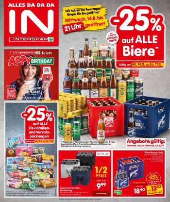 Angebote INTERSPAR - 14.8.2024 - 21.8.2024.