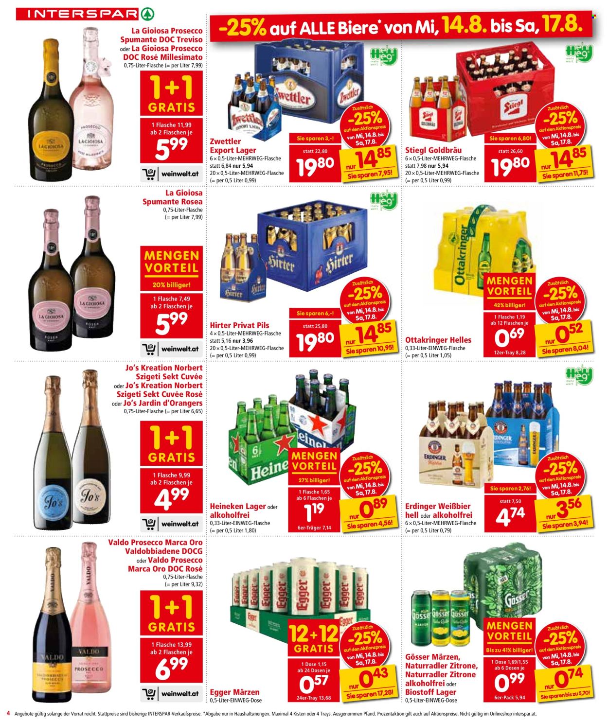 Angebote INTERSPAR - 14.8.2024 - 21.8.2024. Seite 4