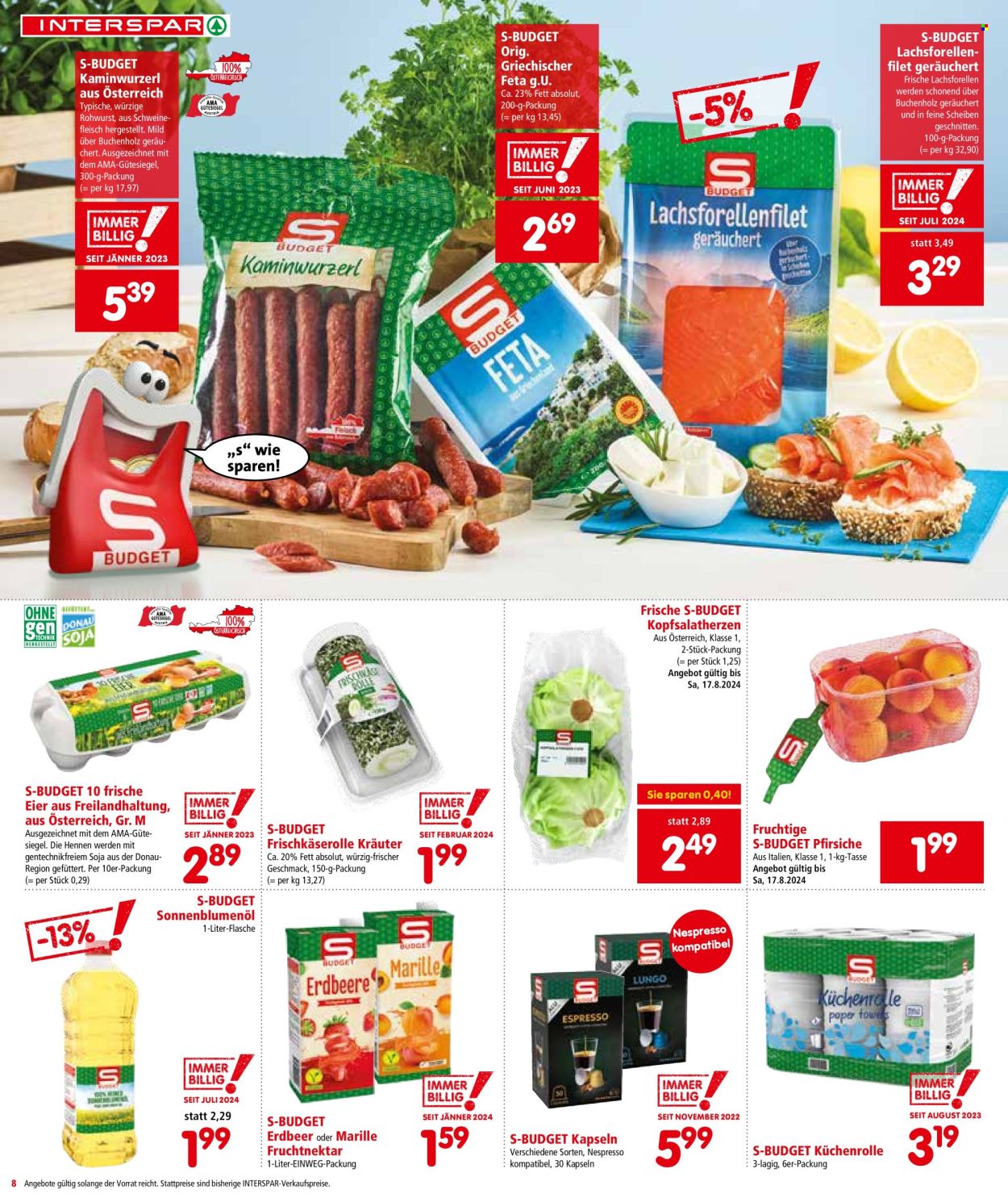 Angebote INTERSPAR - 14.8.2024 - 21.8.2024. Seite 8
