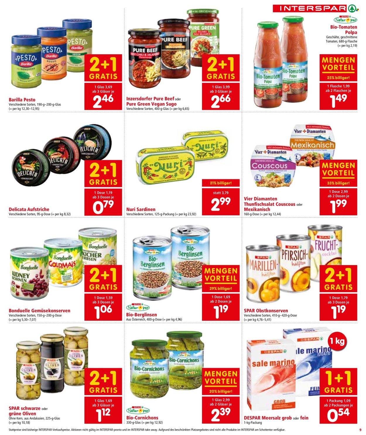 Angebote INTERSPAR - 14.8.2024 - 21.8.2024. Seite 9