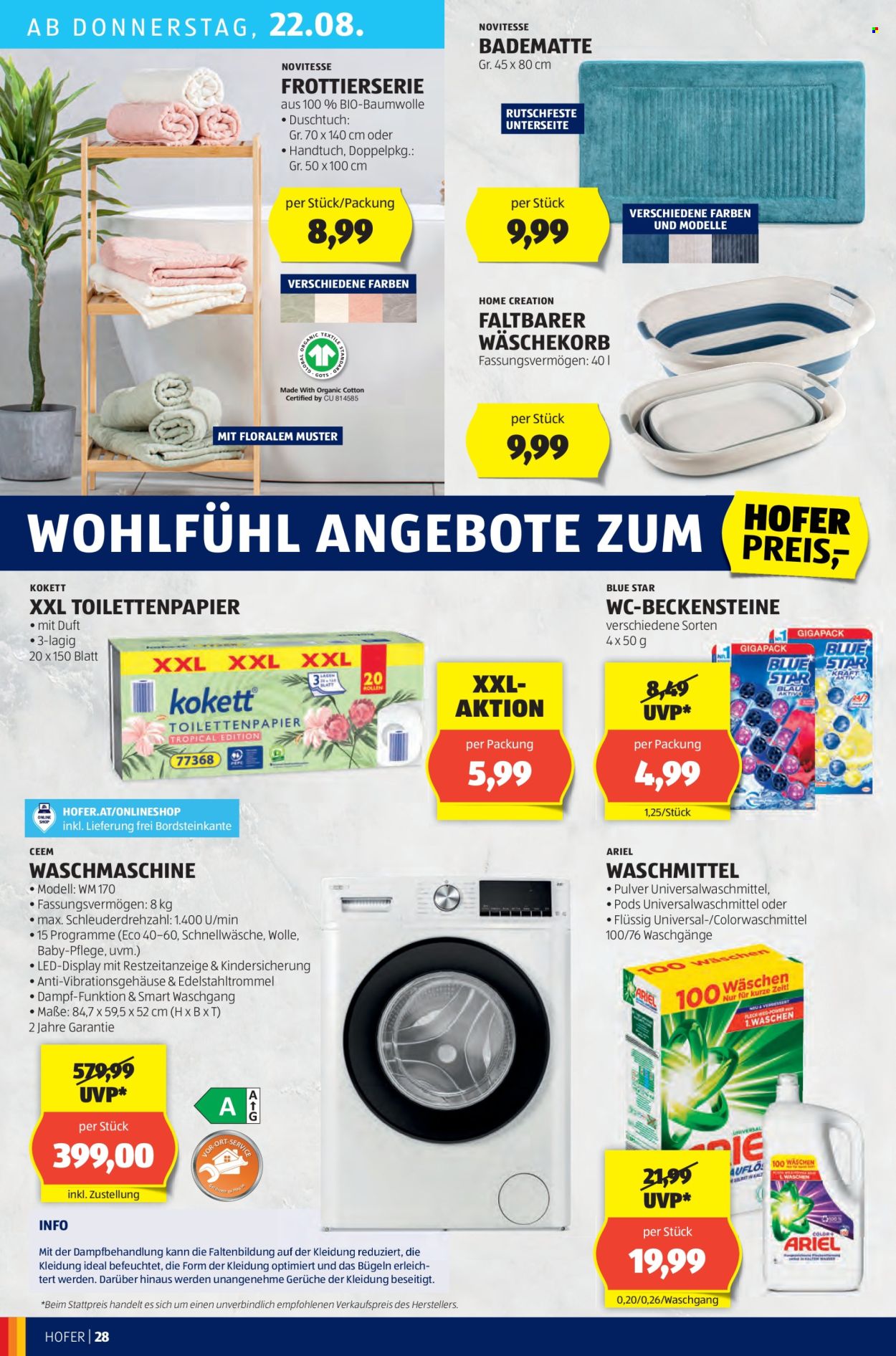 Angebote Hofer - 16.8.2024 - 22.8.2024. Seite 32