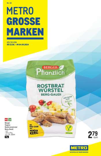 Angebote Metro - 22.8.2024 - 4.9.2024.