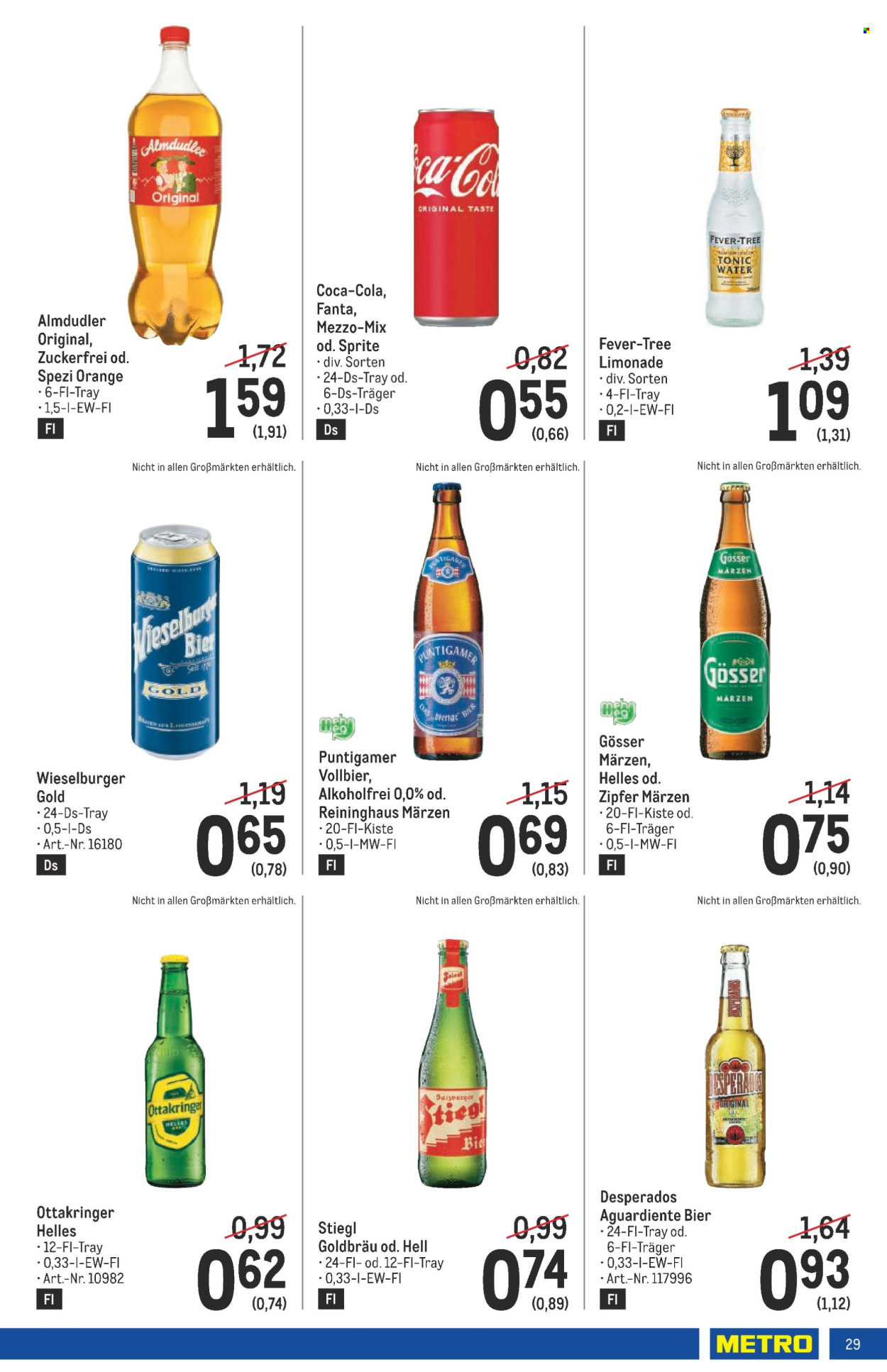 Angebote Metro - 22.8.2024 - 4.9.2024. Seite 29