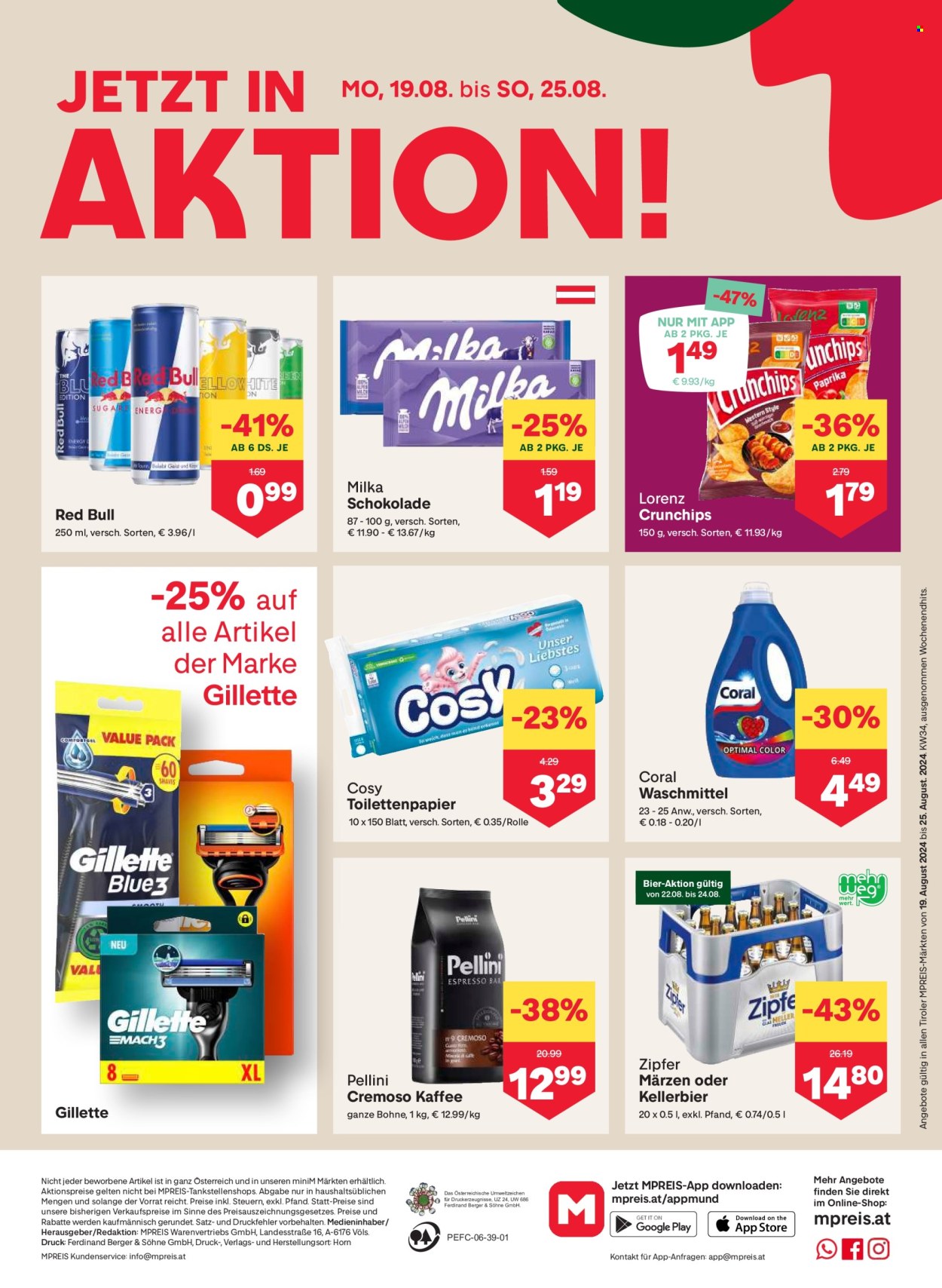 Angebote MPREIS - 19.8.2024 - 25.8.2024. Seite 8