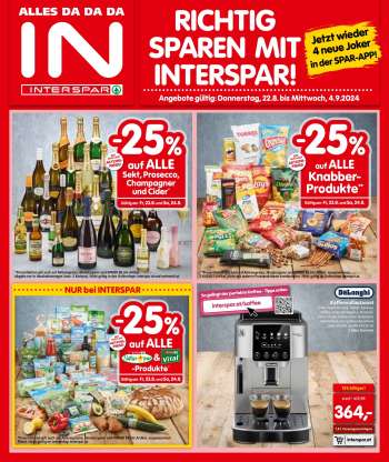 Angebote INTERSPAR - 22.8.2024 - 4.9.2024.