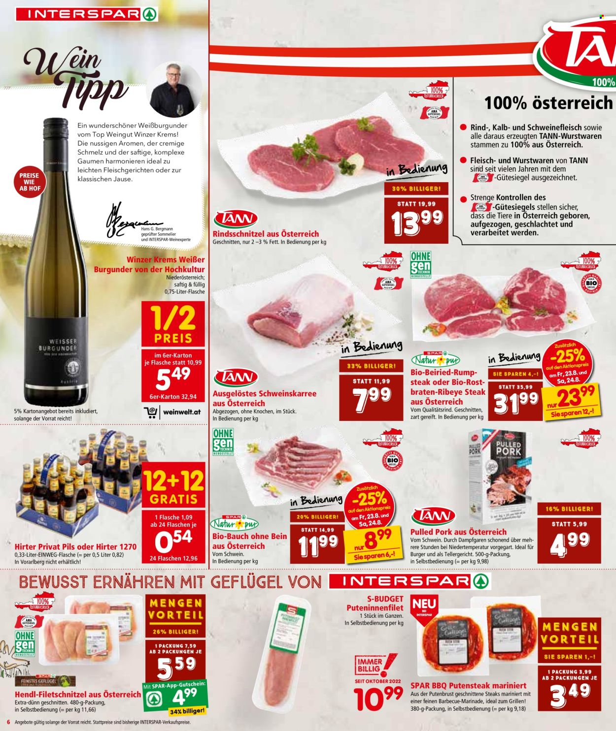 Angebote INTERSPAR - 22.8.2024 - 4.9.2024. Seite 6