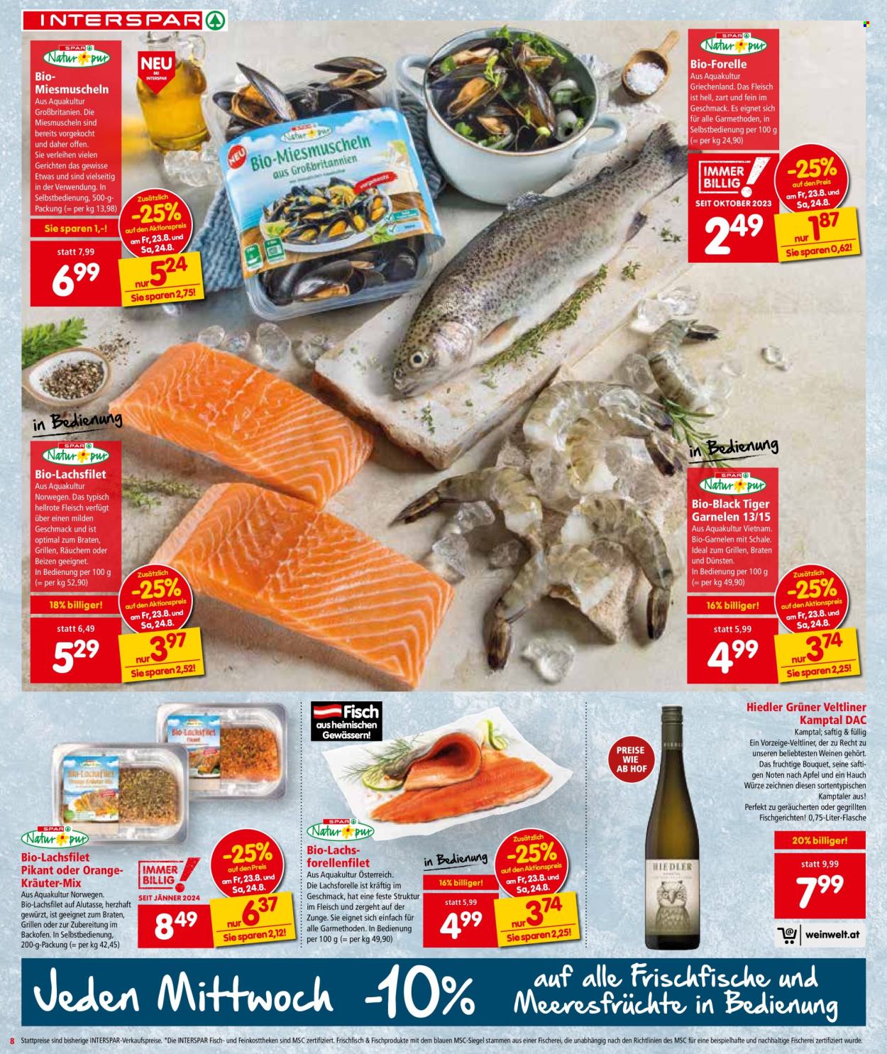 Angebote INTERSPAR - 22.8.2024 - 4.9.2024. Seite 8