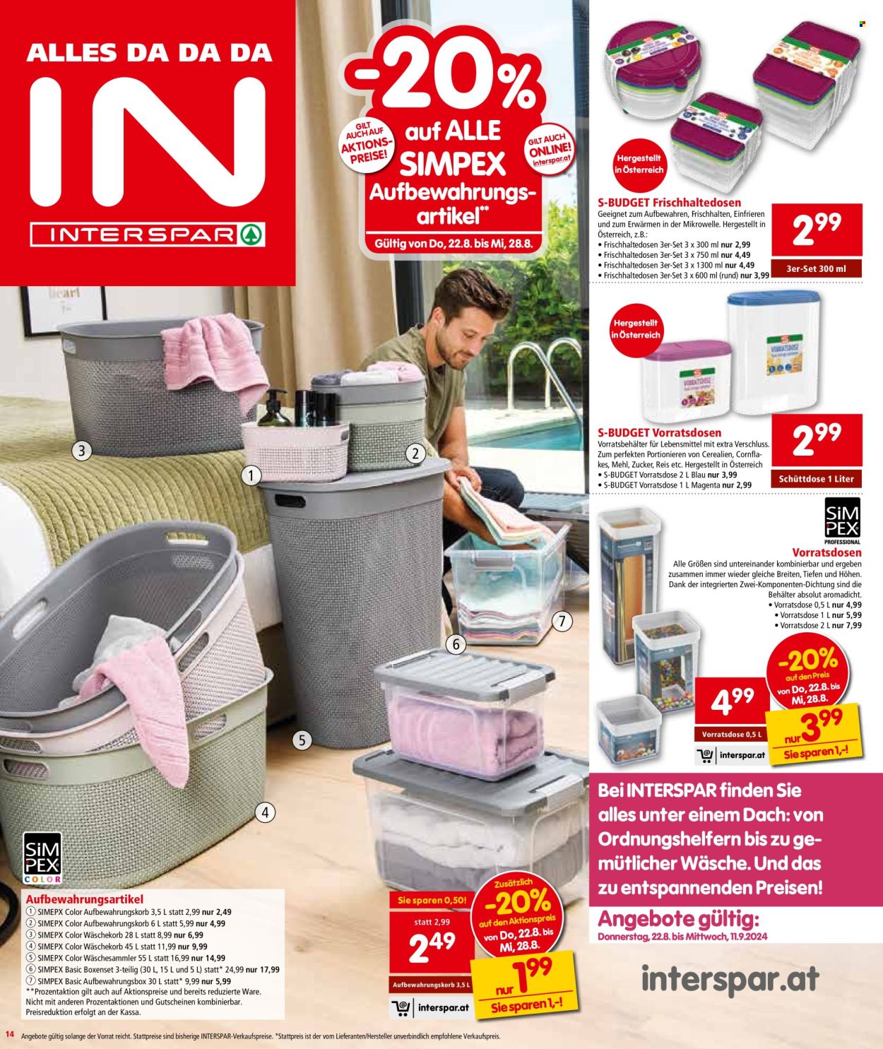 Angebote INTERSPAR - 22.8.2024 - 4.9.2024. Seite 14