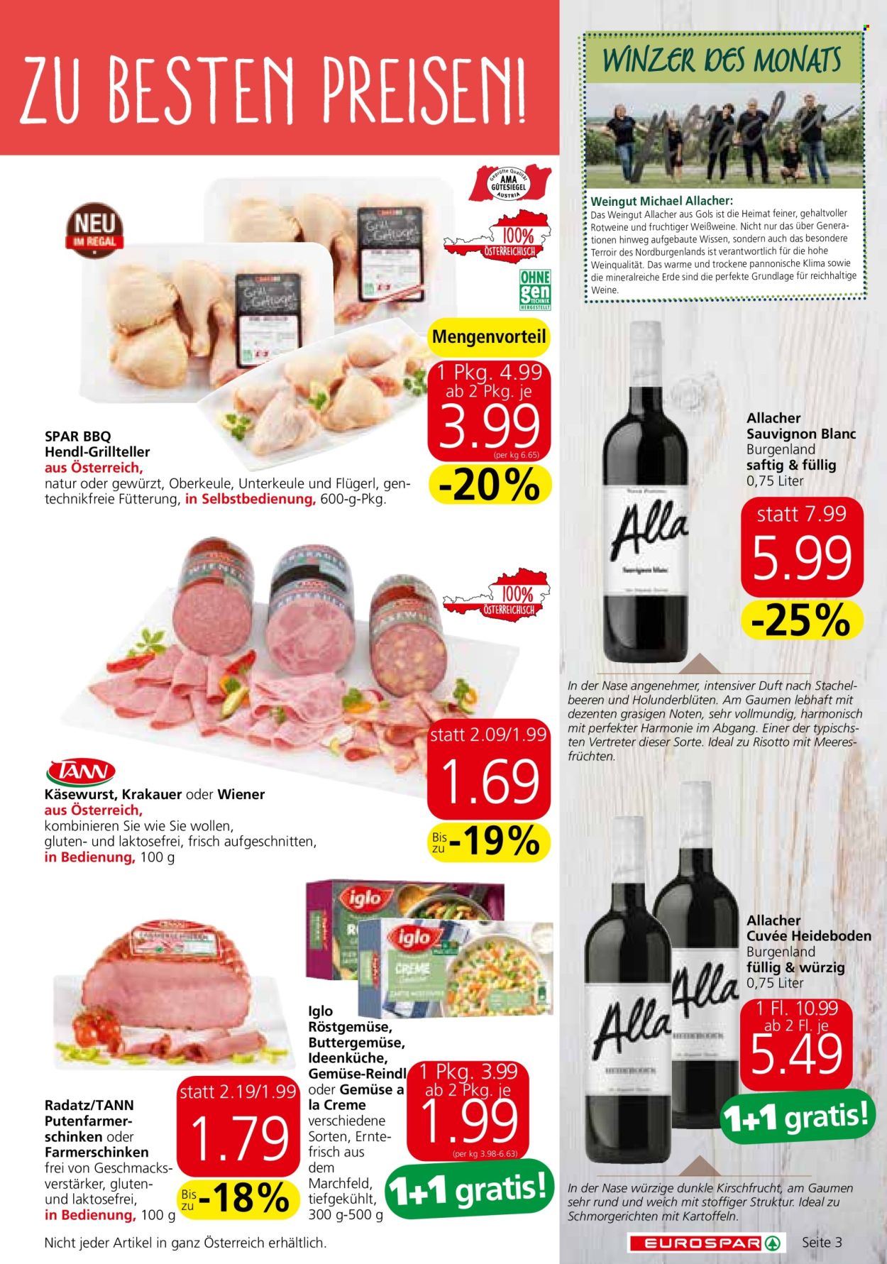 Angebote EUROSPAR - 22.8.2024 - 4.9.2024. Seite 3