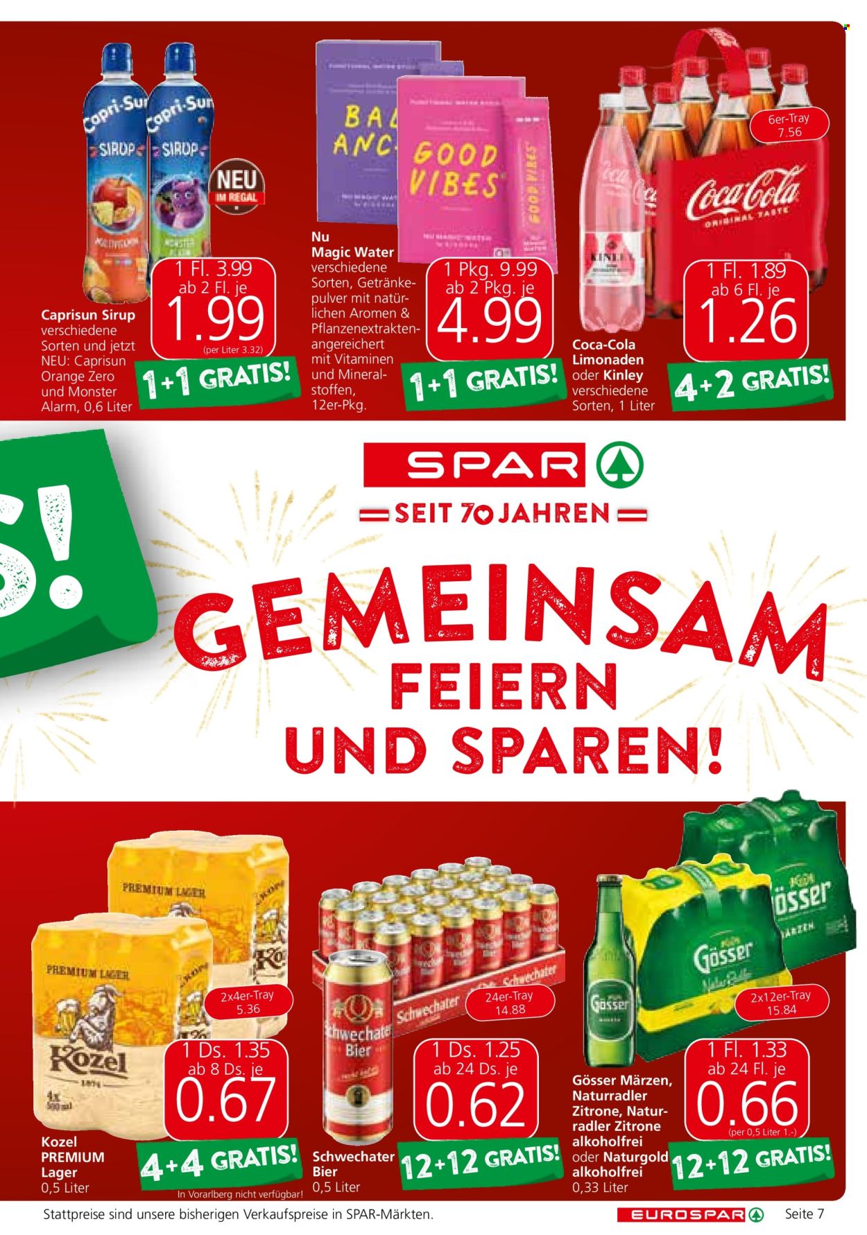 Angebote EUROSPAR - 22.8.2024 - 4.9.2024. Seite 7