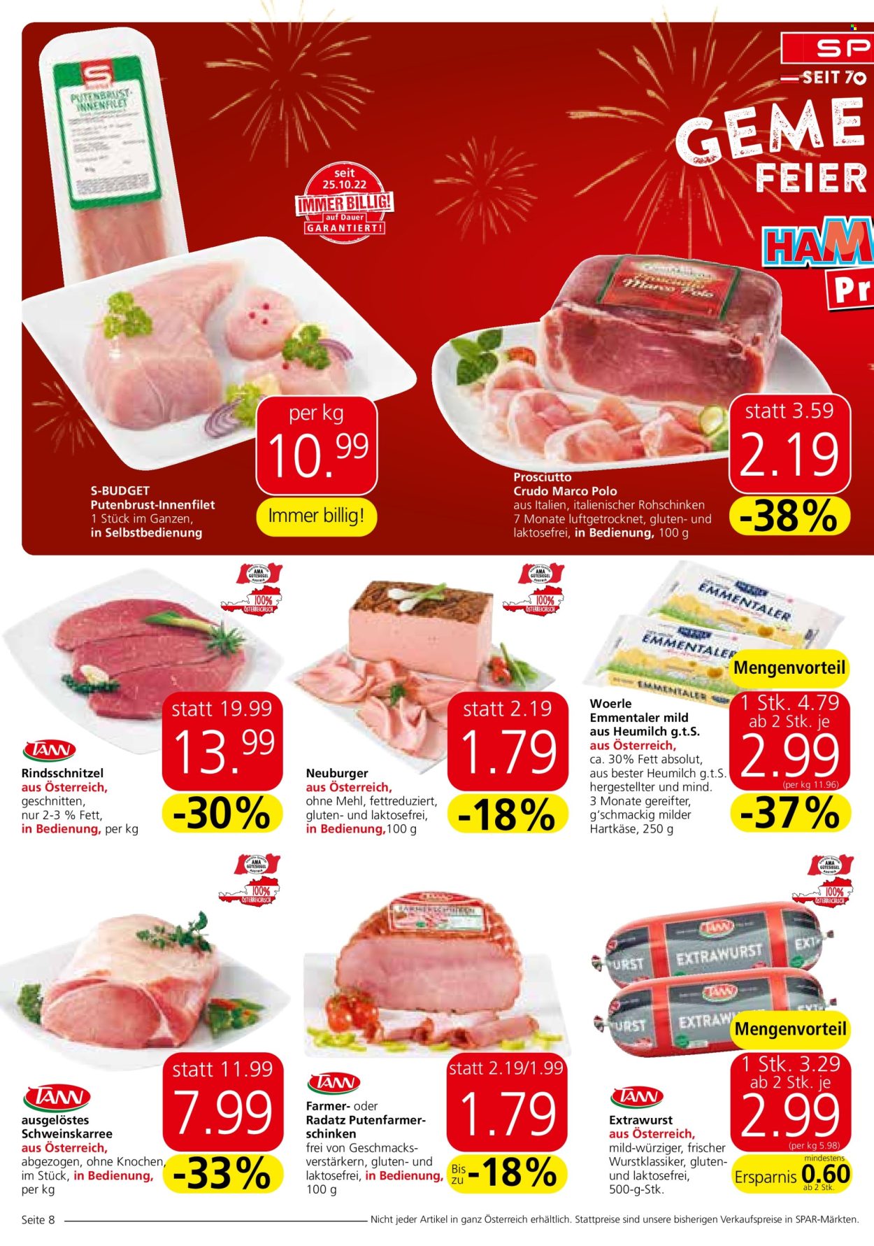 Angebote SPAR - 22.8.2024 - 4.9.2024. Seite 8