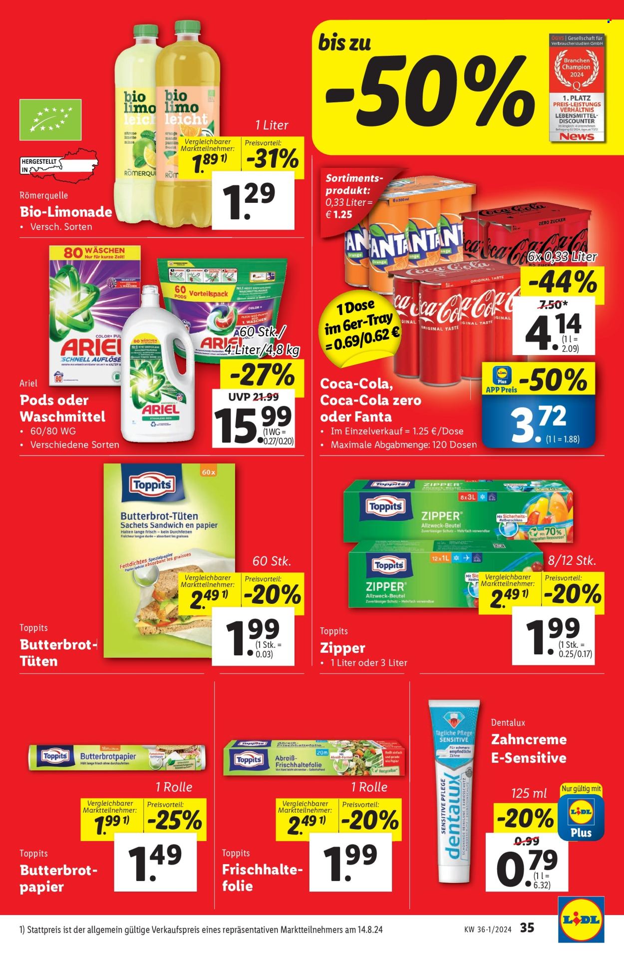 Angebote Lidl - 29.8.2024 - 4.9.2024. Seite 39