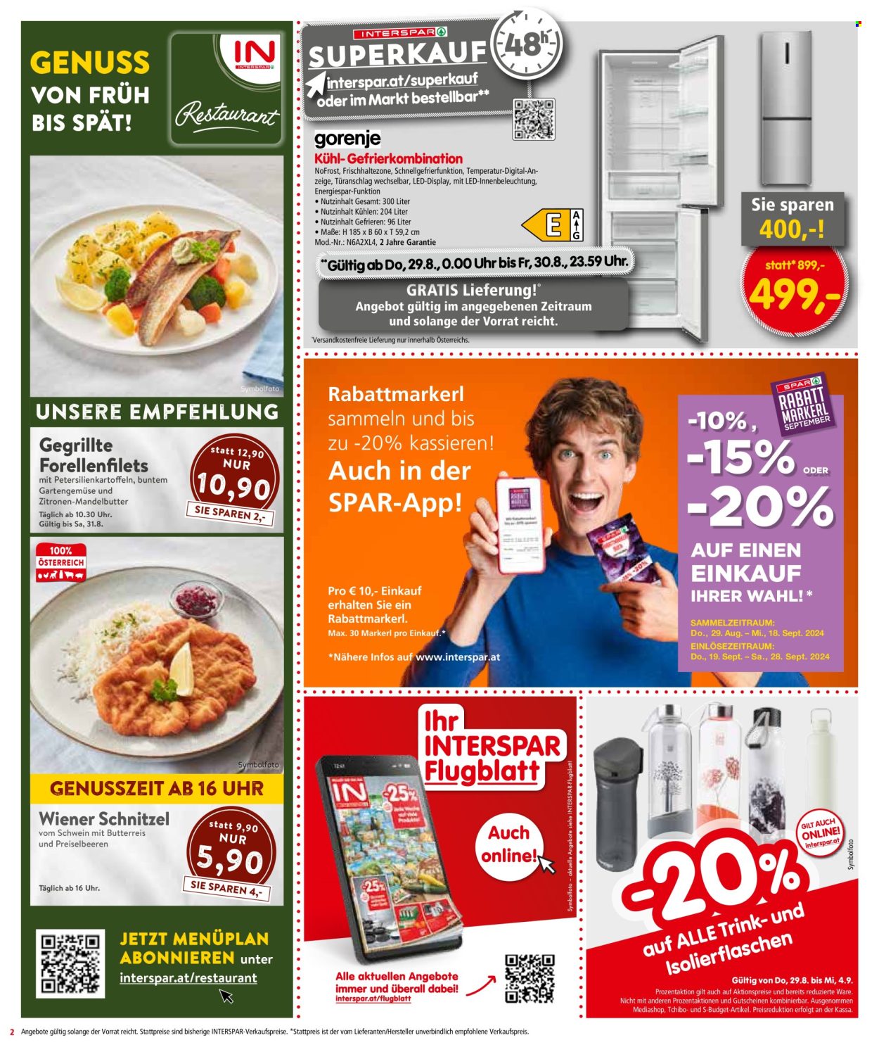 Angebote INTERSPAR - 29.8.2024 - 4.9.2024. Seite 2
