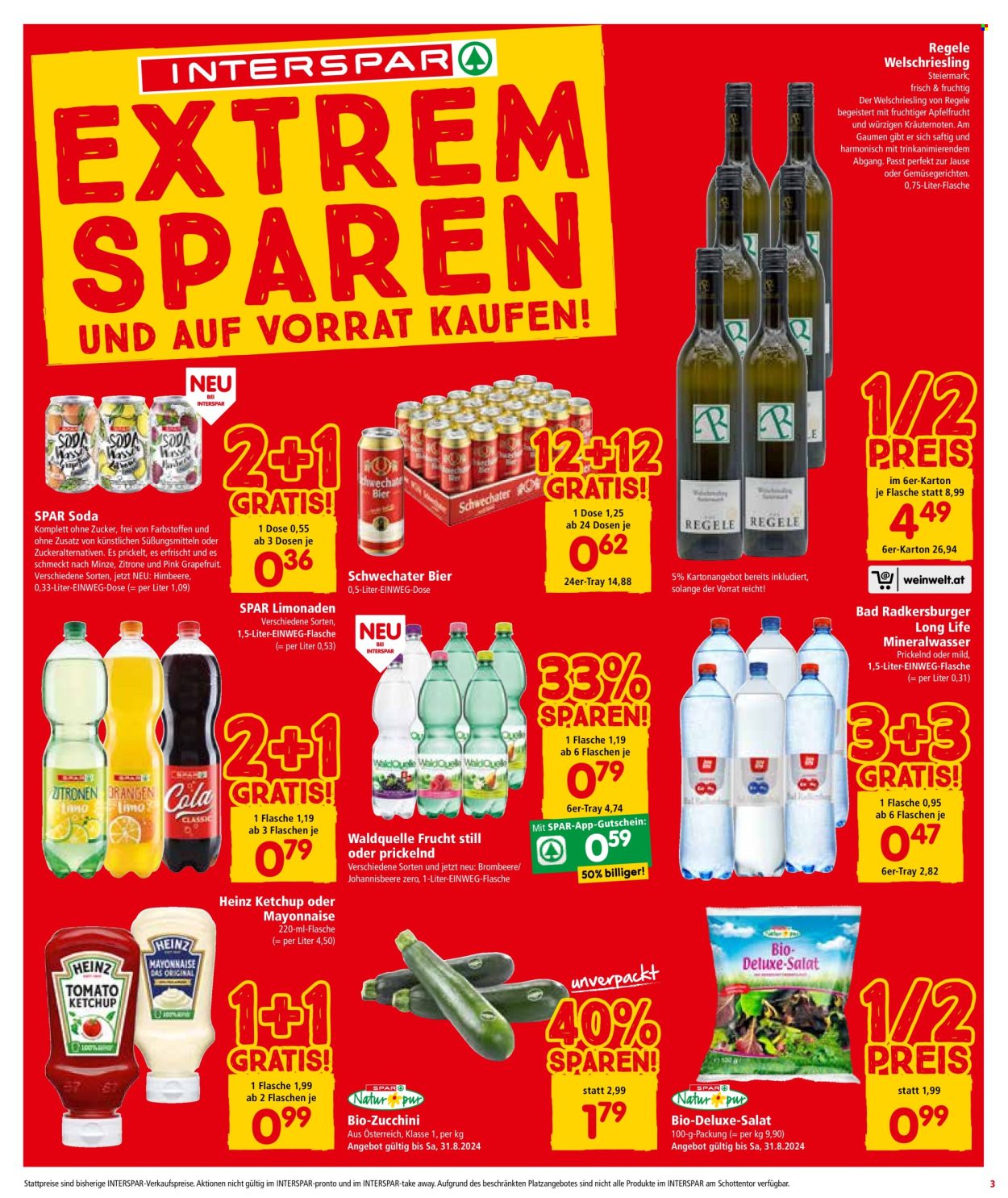 Angebote INTERSPAR - 29.8.2024 - 4.9.2024. Seite 3