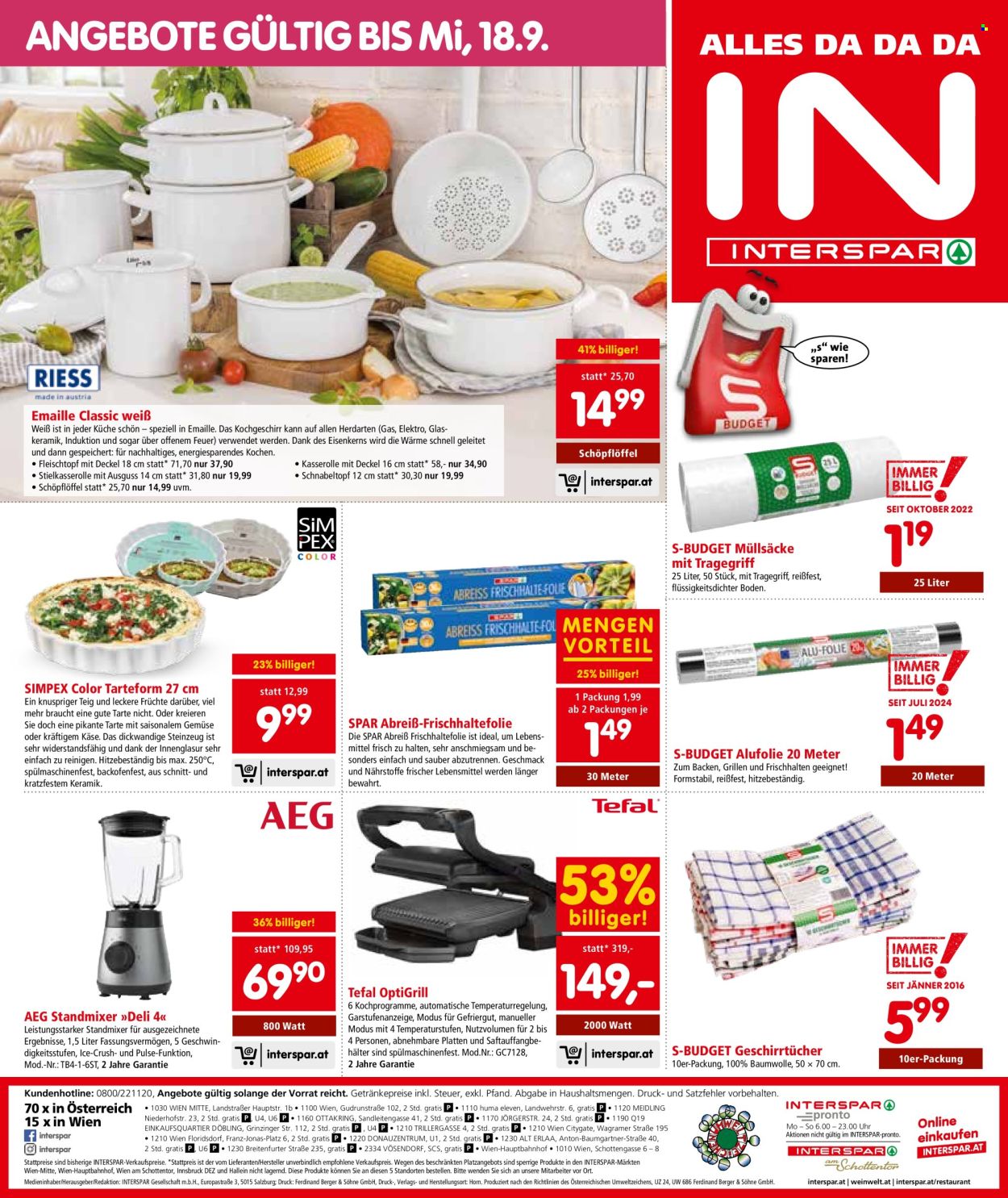 Angebote INTERSPAR - 29.8.2024 - 4.9.2024. Seite 16