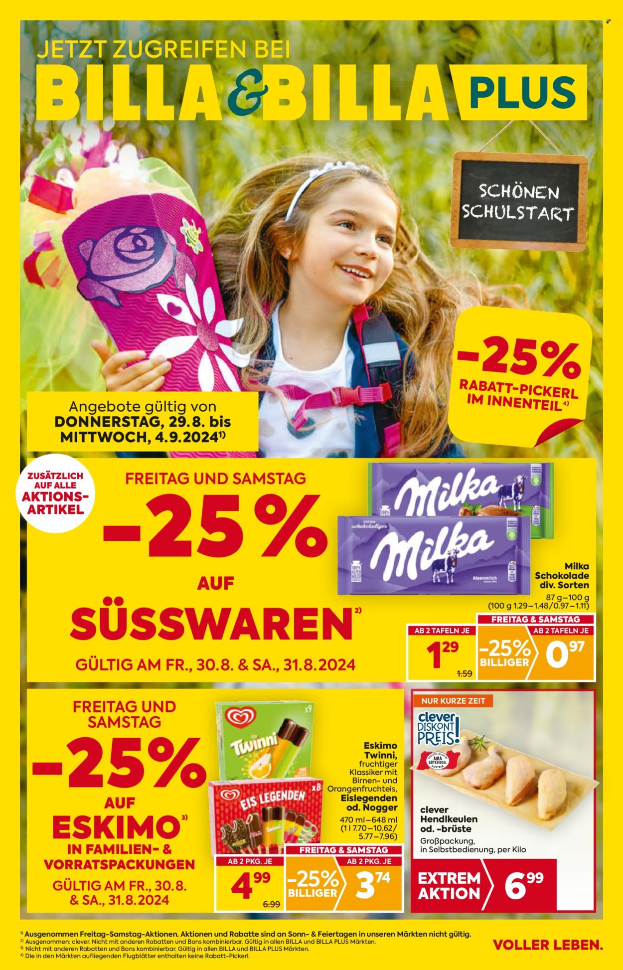 Angebote Billa - 29.8.2024 - 4.9.2024. Seite 1