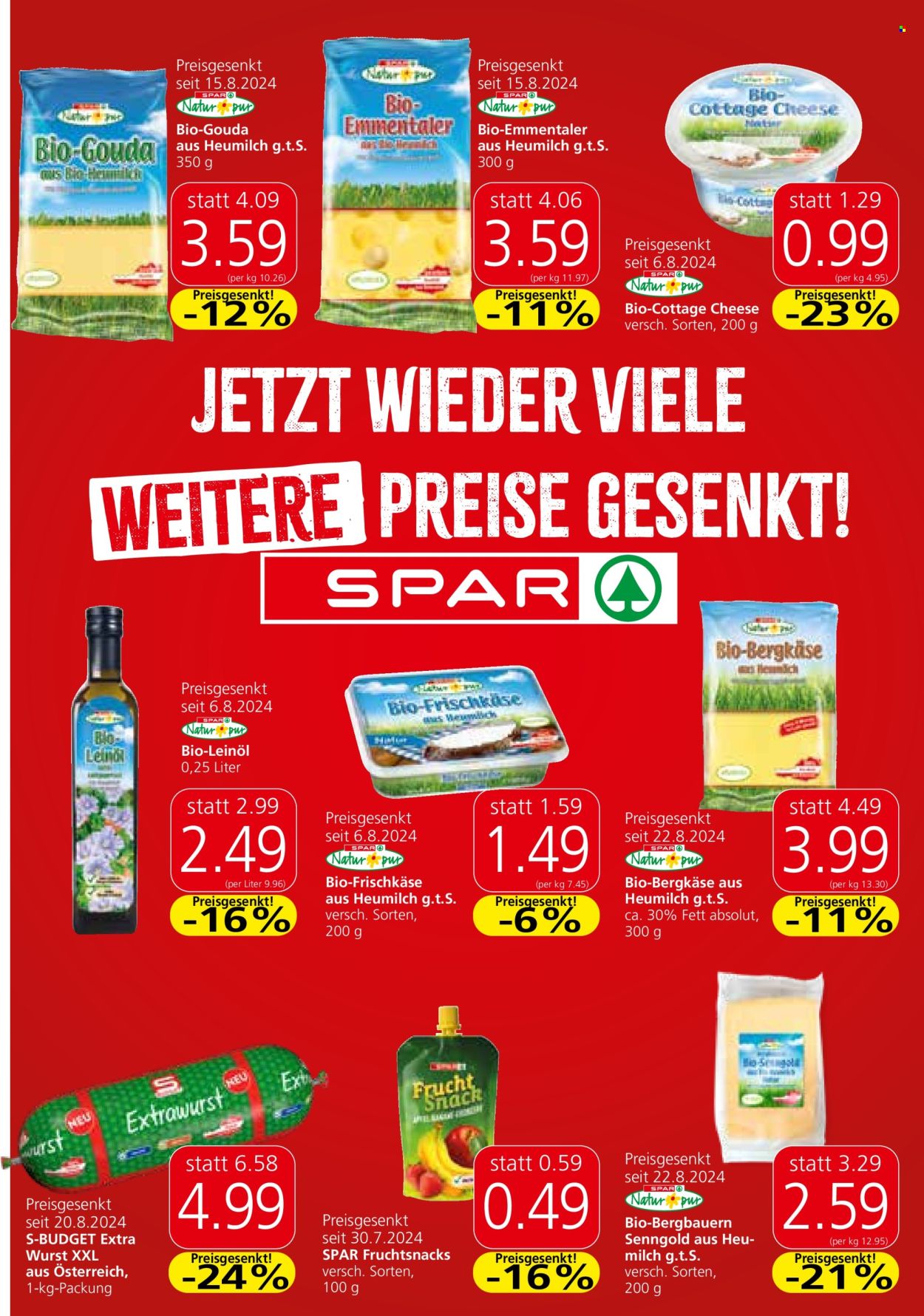 Angebote SPAR - 29.8.2024 - 4.9.2024. Seite 11