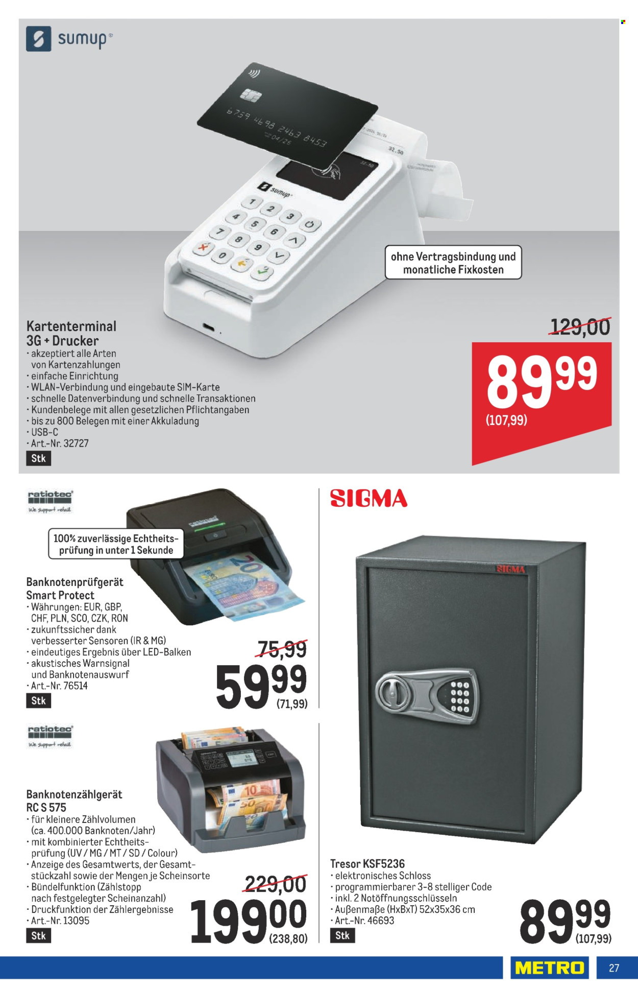 Angebote Metro - 5.9.2024 - 18.9.2024. Seite 27