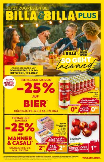 Angebote Billa - 5.9.2024 - 11.9.2024.