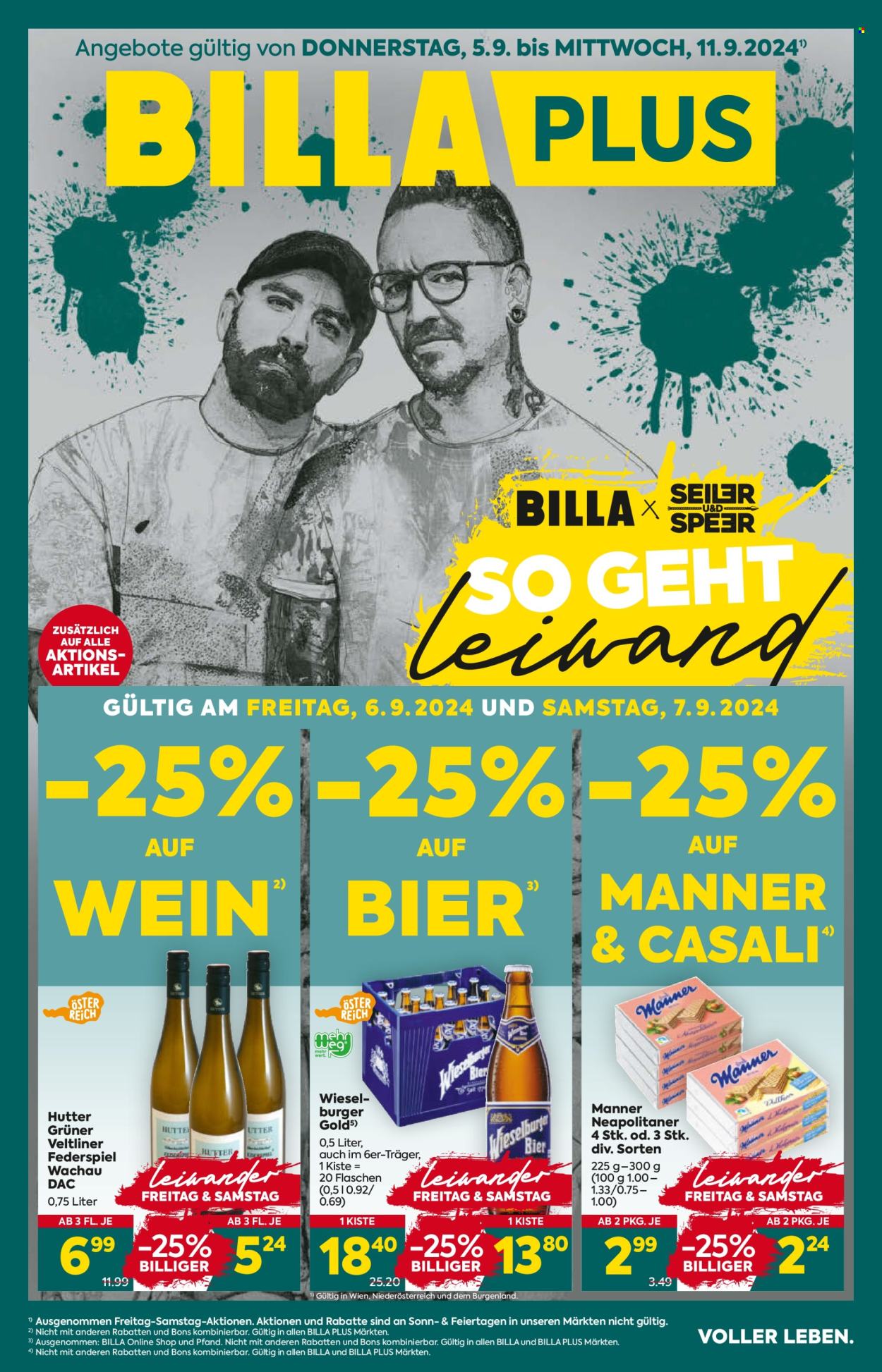 Angebote Billa Plus - 5.9.2024 - 11.9.2024. Seite 1