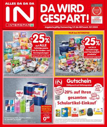 Angebote INTERSPAR - 5.9.2024 - 18.9.2024.