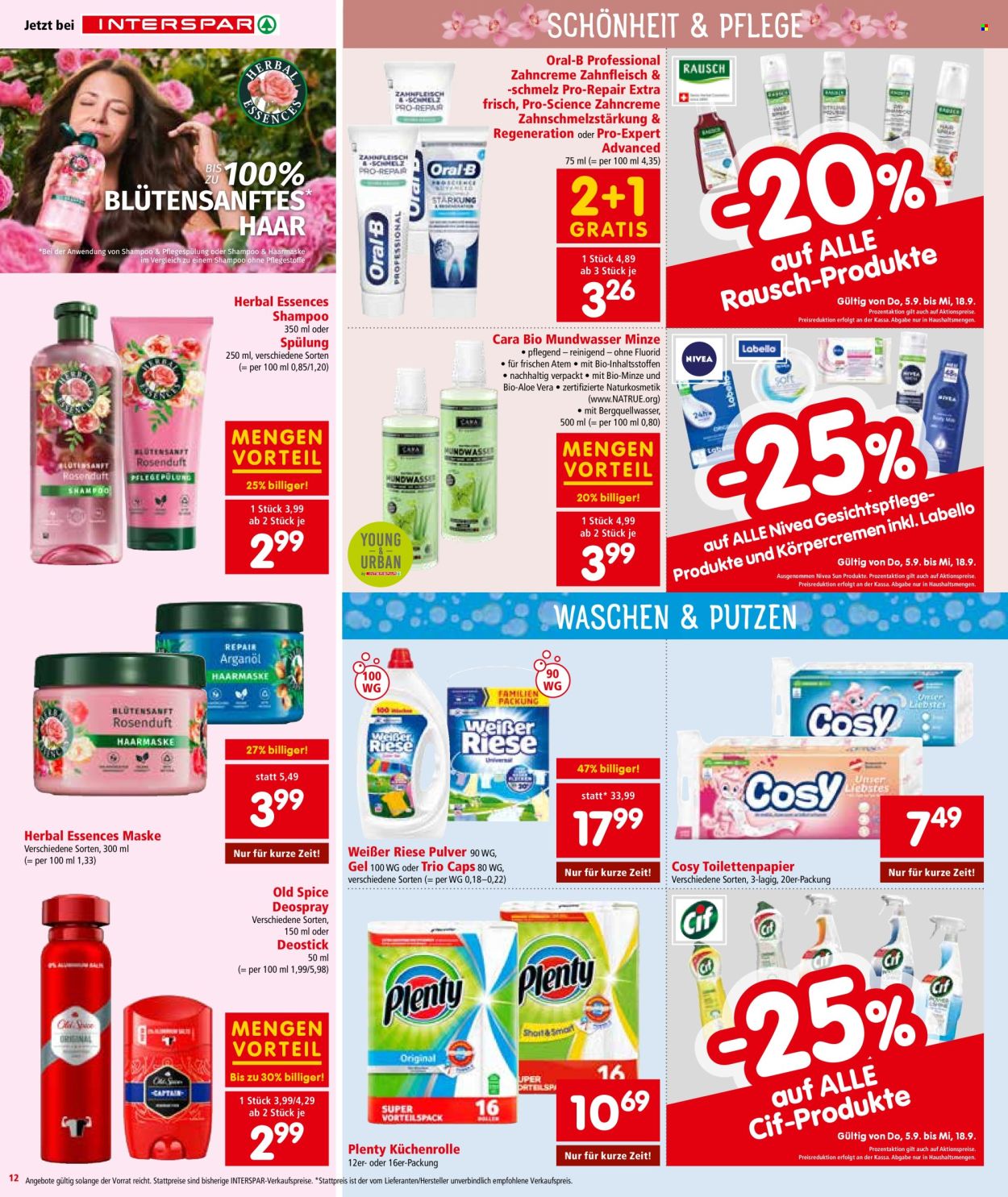 Angebote INTERSPAR - 5.9.2024 - 18.9.2024. Seite 12