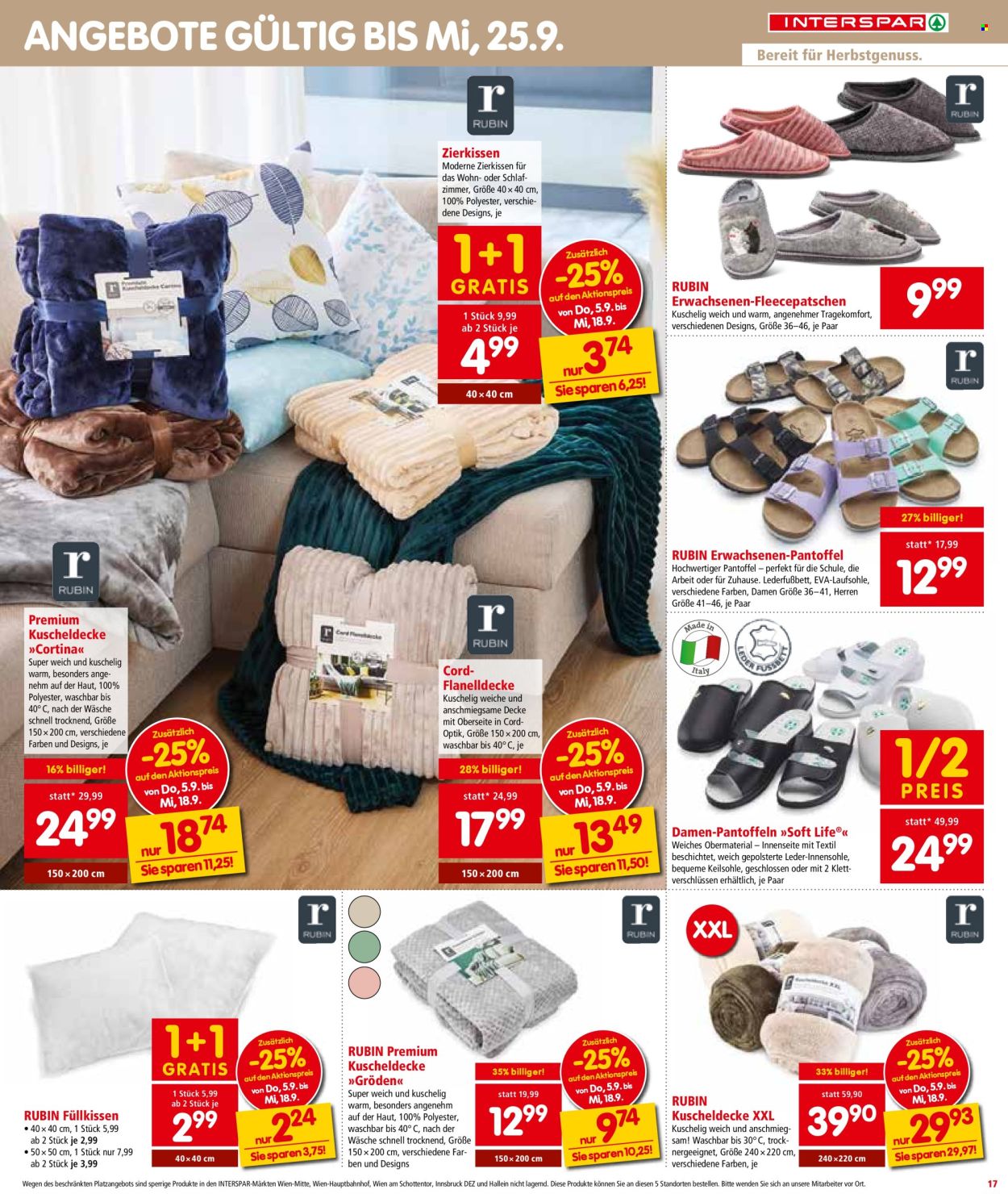Angebote INTERSPAR - 5.9.2024 - 18.9.2024. Seite 17