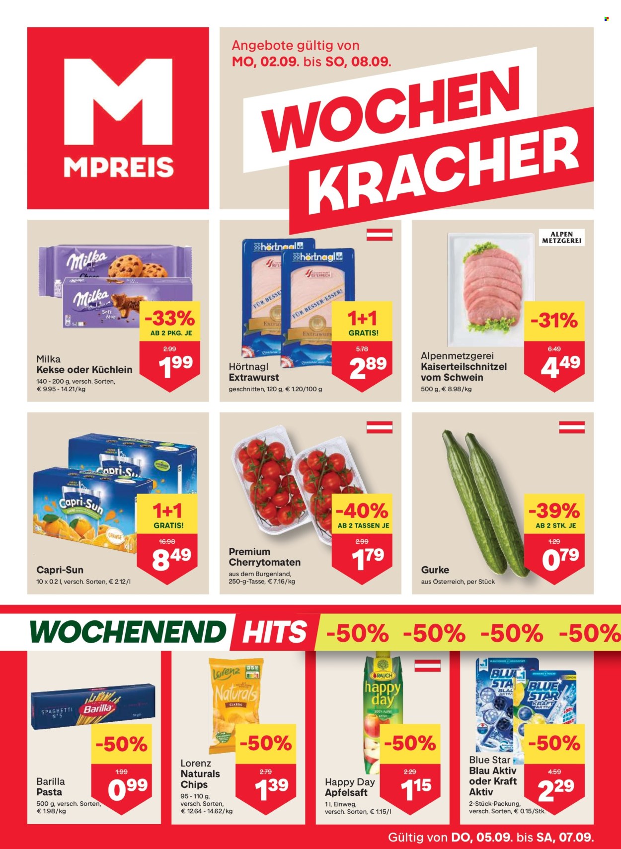 Angebote MPREIS - 2.9.2024 - 8.9.2024. Seite 1