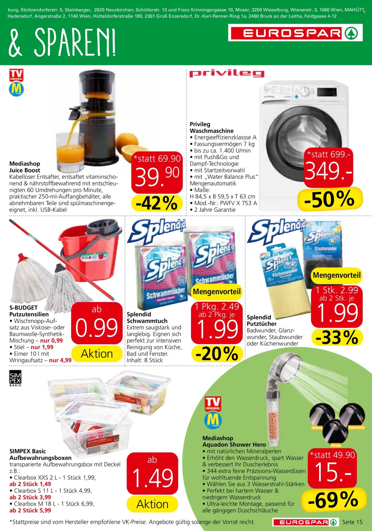 Angebote EUROSPAR - 5.9.2024 - 18.9.2024. Seite 15