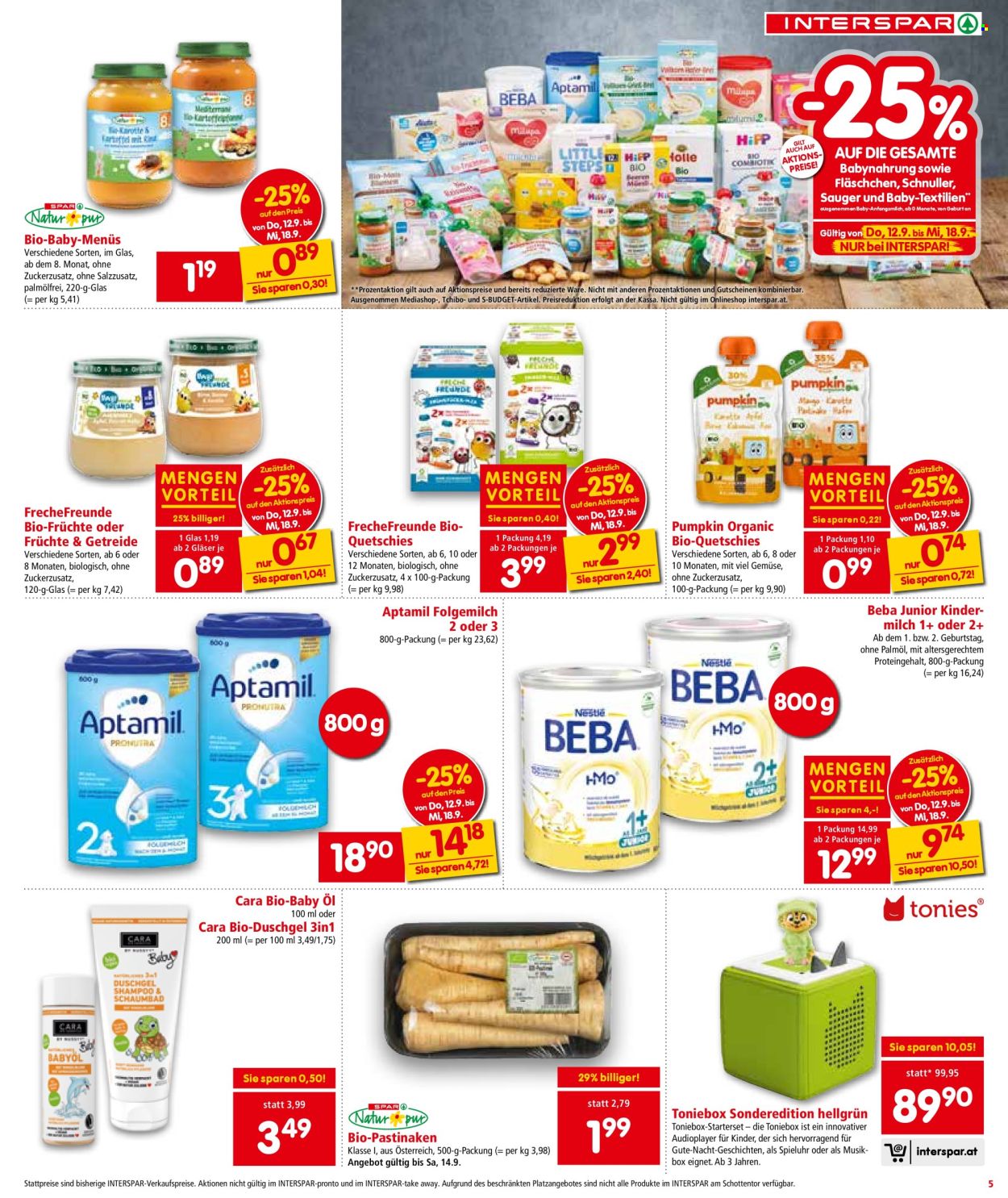 Angebote INTERSPAR - 12.9.2024 - 18.9.2024. Seite 5
