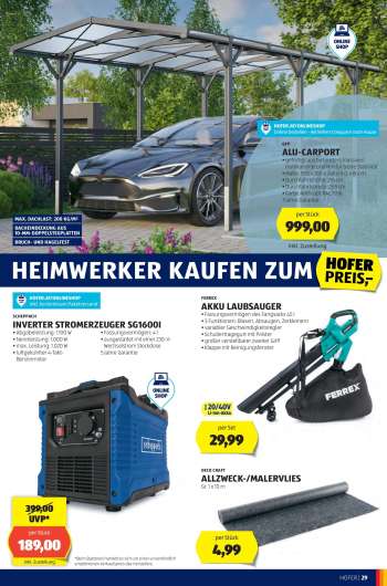 thumbnail - INVERTER STROMERZEUGER SG1600I