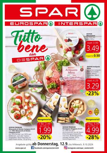 Angebote SPAR - 12.9.2024 - 9.10.2024.