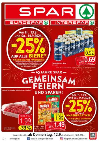 Angebote SPAR - 12.9.2024 - 18.9.2024.