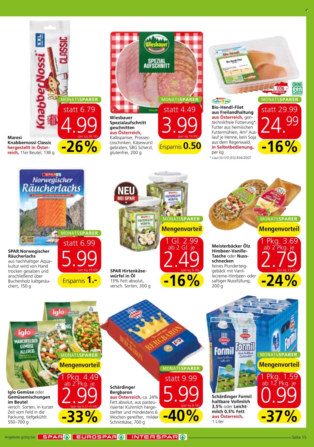 Angebote SPAR - 12.9.2024 - 18.9.2024. Seite 15