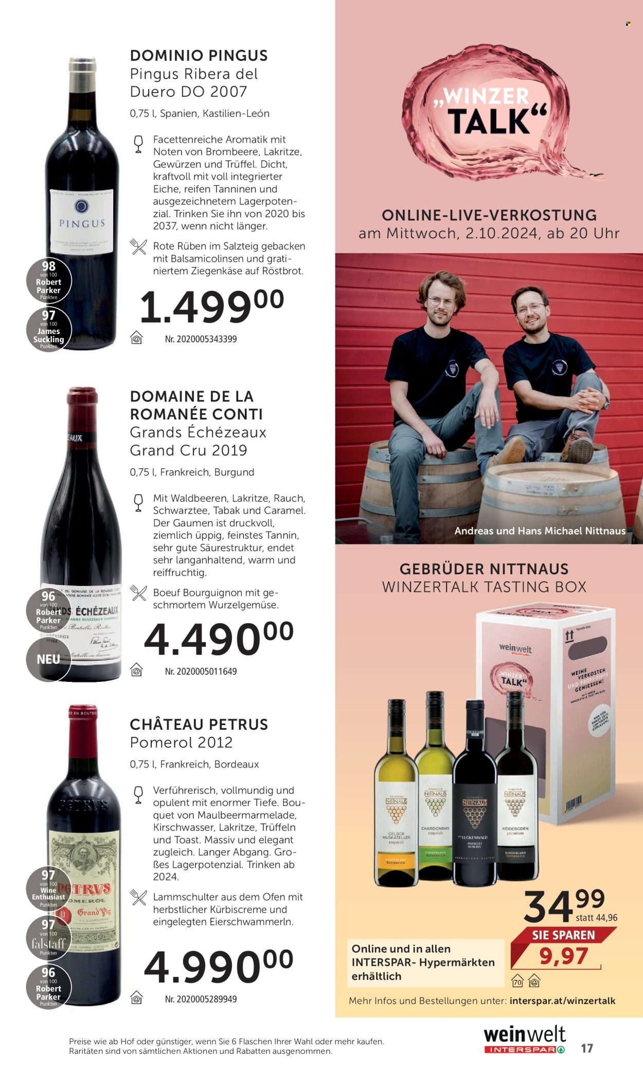 Angebote INTERSPAR - 12.9.2024 - 2.10.2024. Seite 17