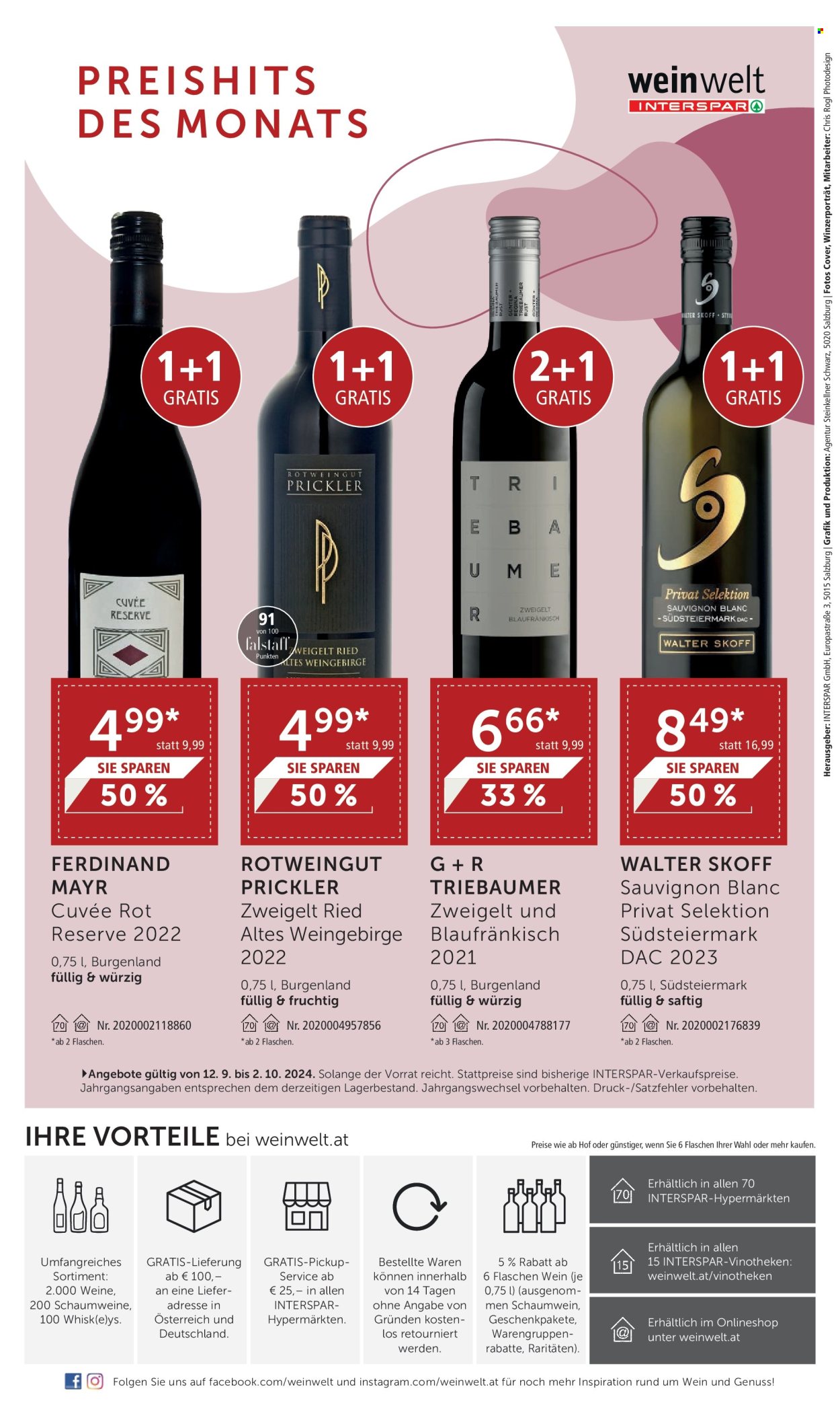 Angebote INTERSPAR - 12.9.2024 - 2.10.2024. Seite 32