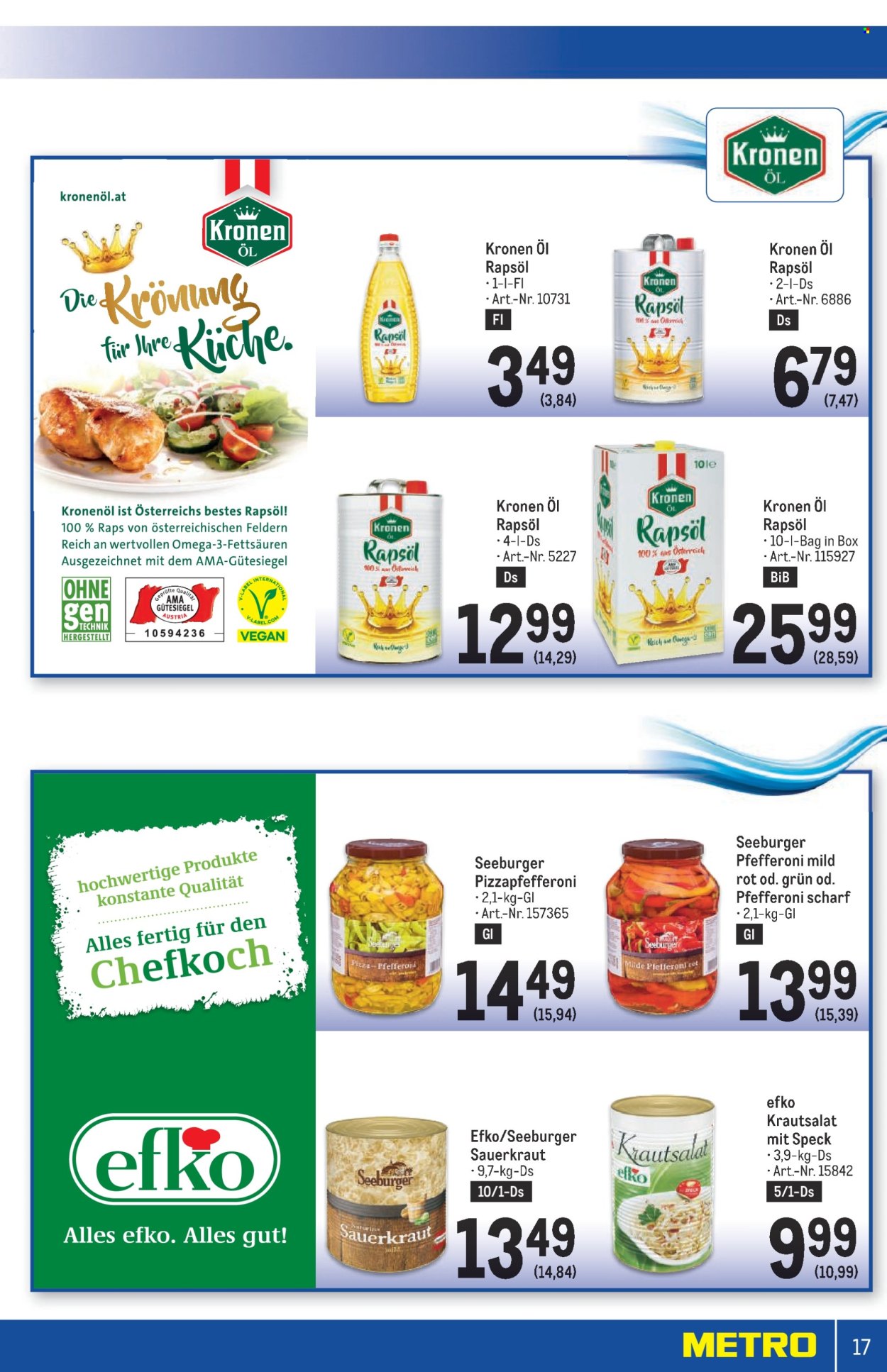 Angebote Metro - 19.9.2024 - 2.10.2024. Seite 17
