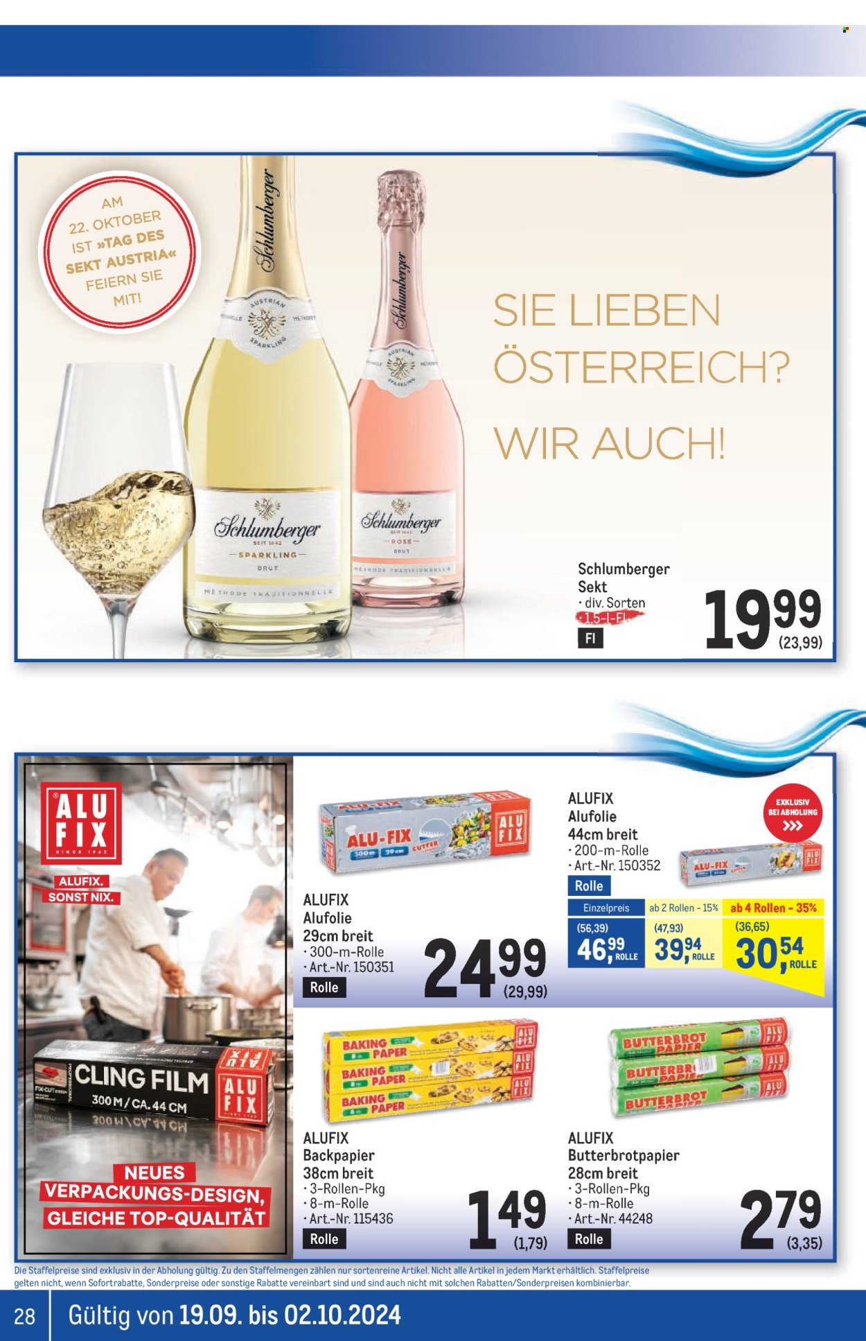 Angebote Metro - 19.9.2024 - 2.10.2024. Seite 28