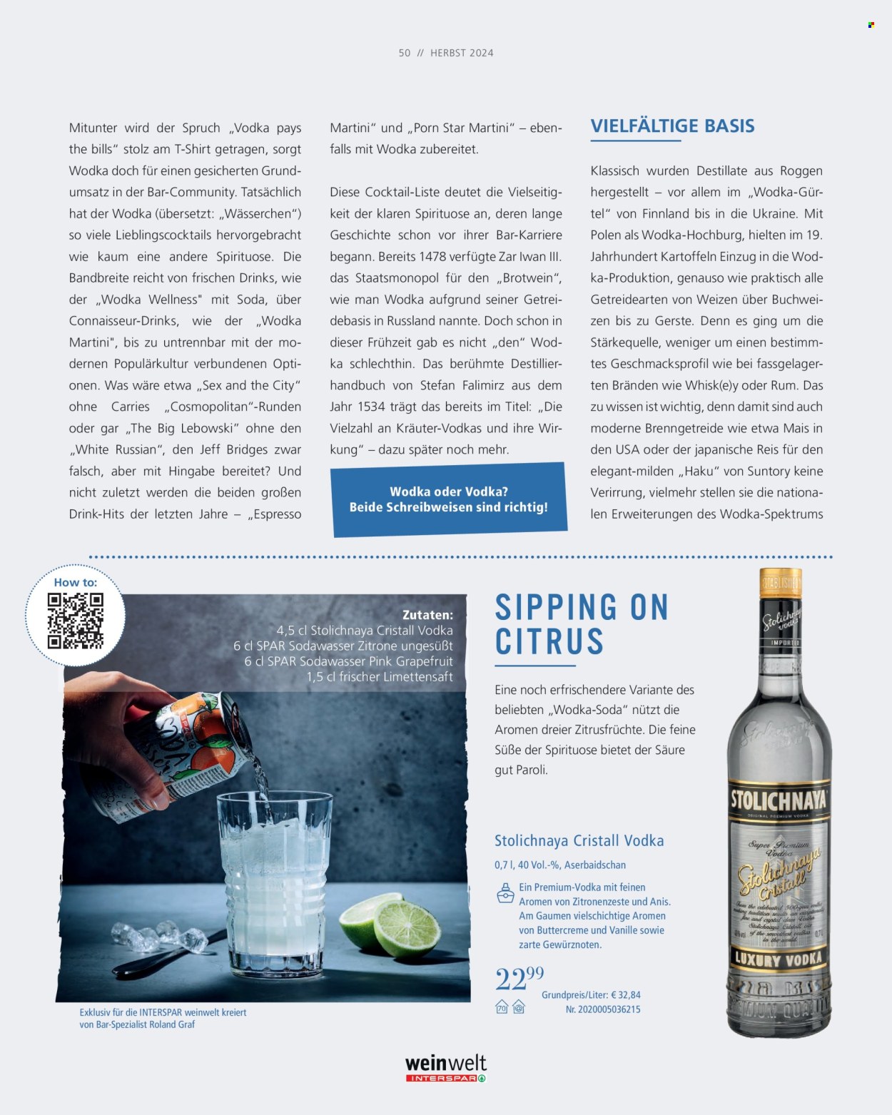 Angebote INTERSPAR - 13.9.2024 - 4.12.2024. Seite 50