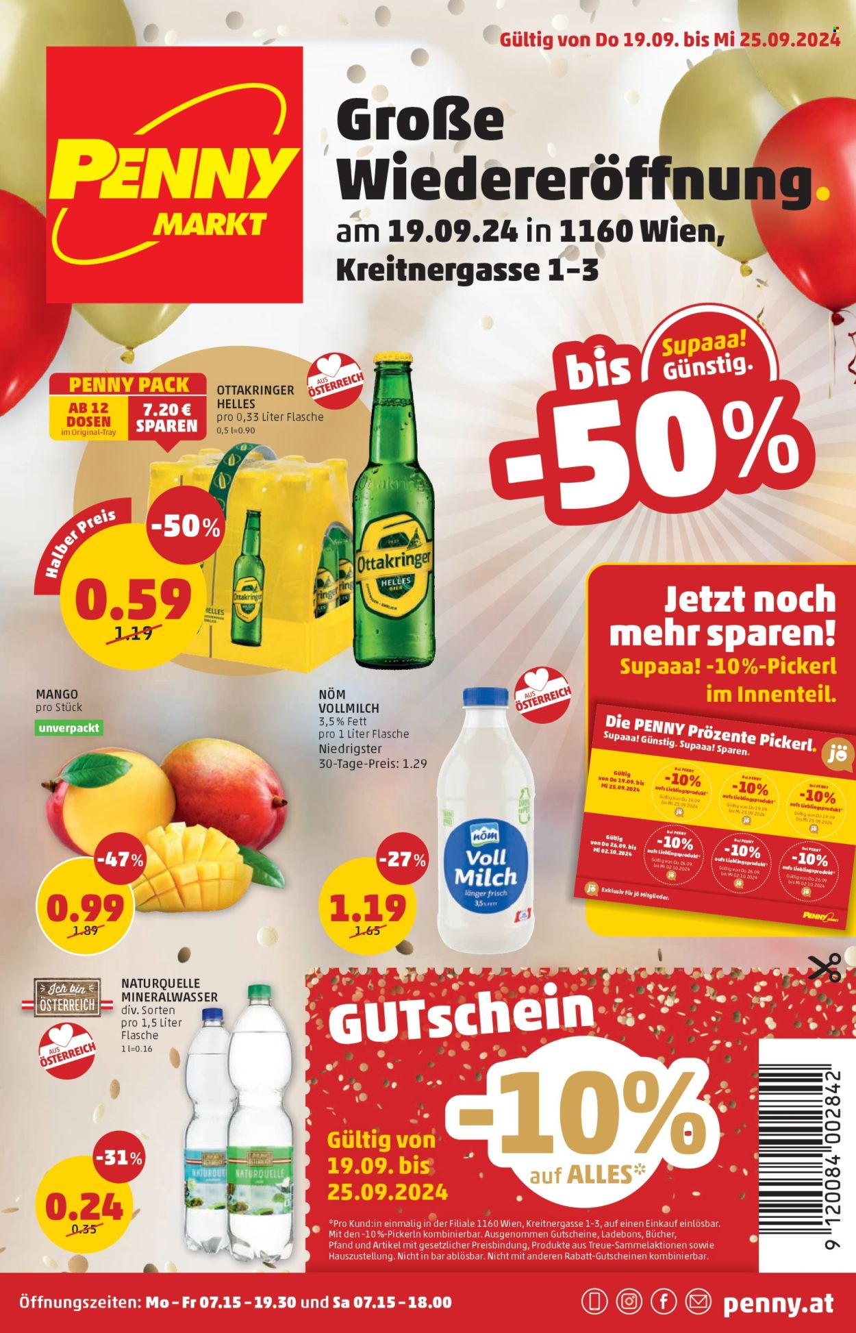 Angebote Penny - 19.9.2024 - 25.9.2024. Seite 1