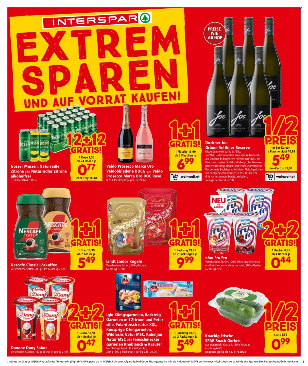 Angebote INTERSPAR - 19.9.2024 - 2.10.2024. Seite 3