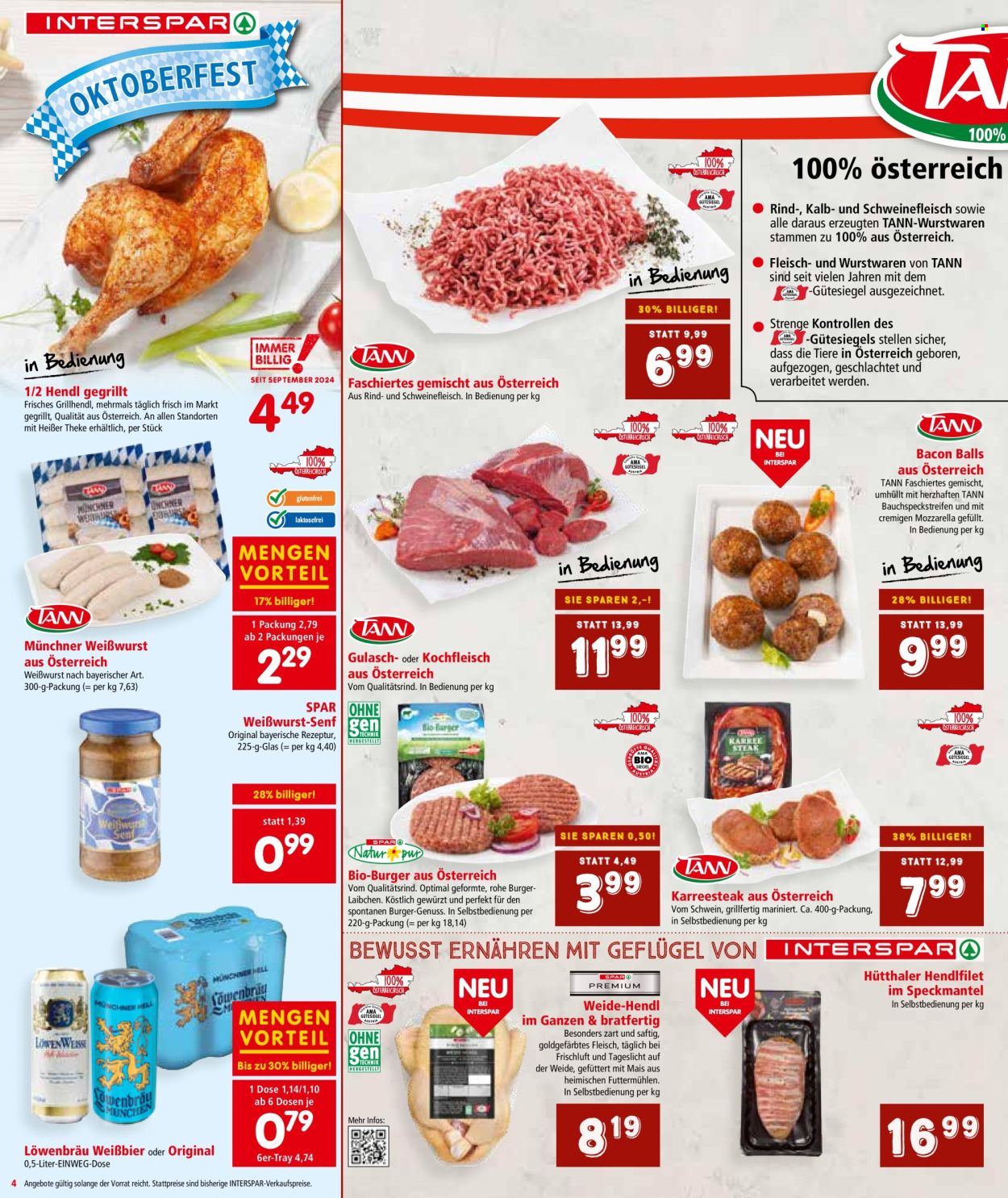 Angebote INTERSPAR - 19.9.2024 - 2.10.2024. Seite 4