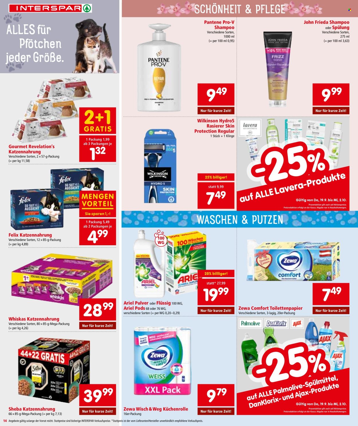 Angebote INTERSPAR - 19.9.2024 - 2.10.2024. Seite 14