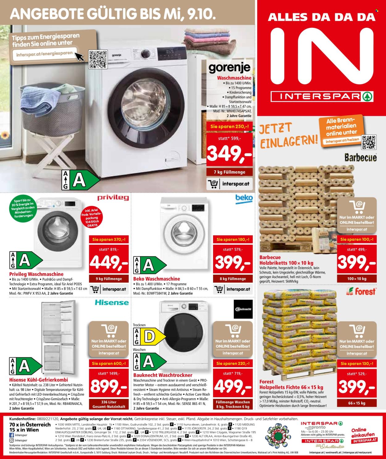 Angebote INTERSPAR - 19.9.2024 - 2.10.2024. Seite 20