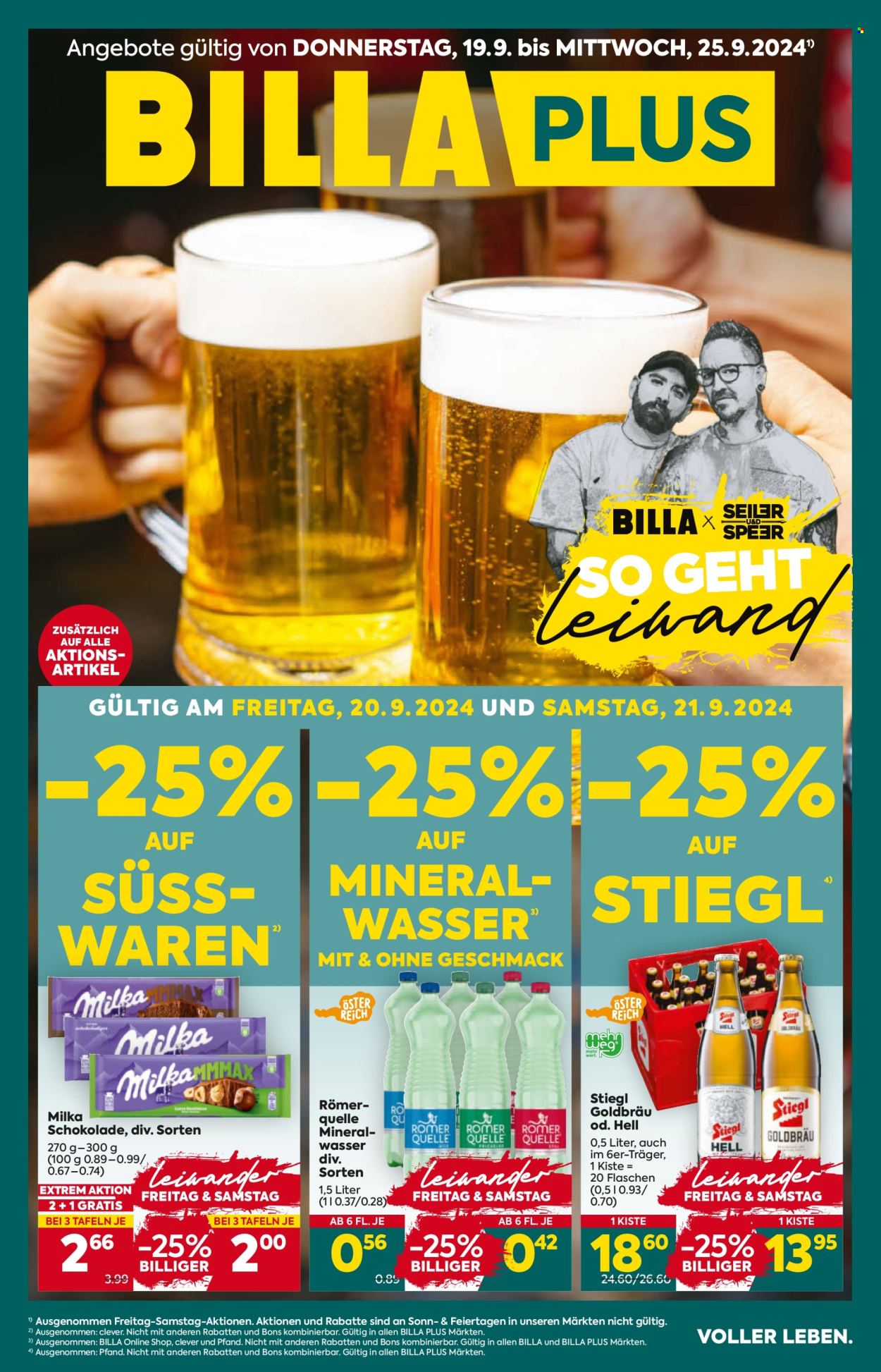 Angebote Billa Plus - 19.9.2024 - 25.9.2024. Seite 1