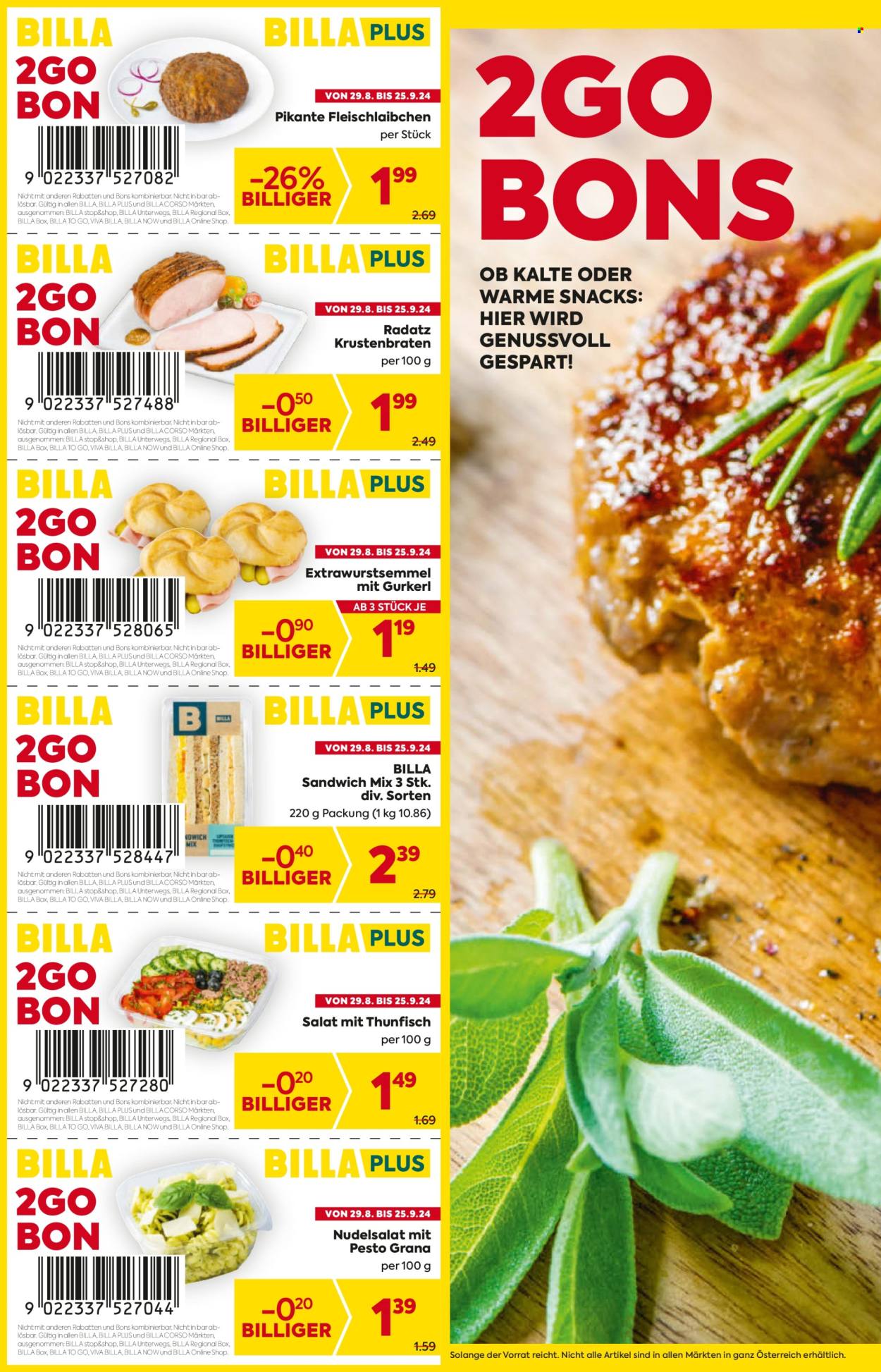 Angebote Billa - 29.8.2024 - 25.9.2024. Seite 2