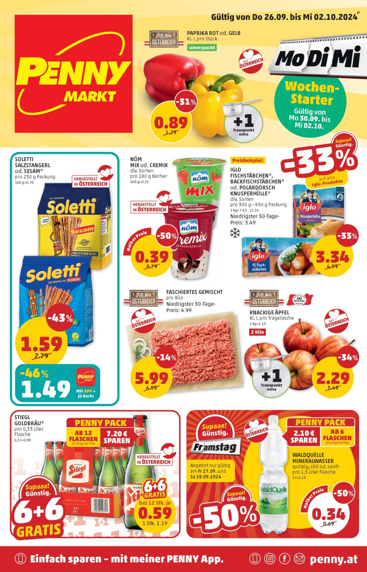 Angebote Penny - 26.9.2024 - 2.10.2024. Seite 1