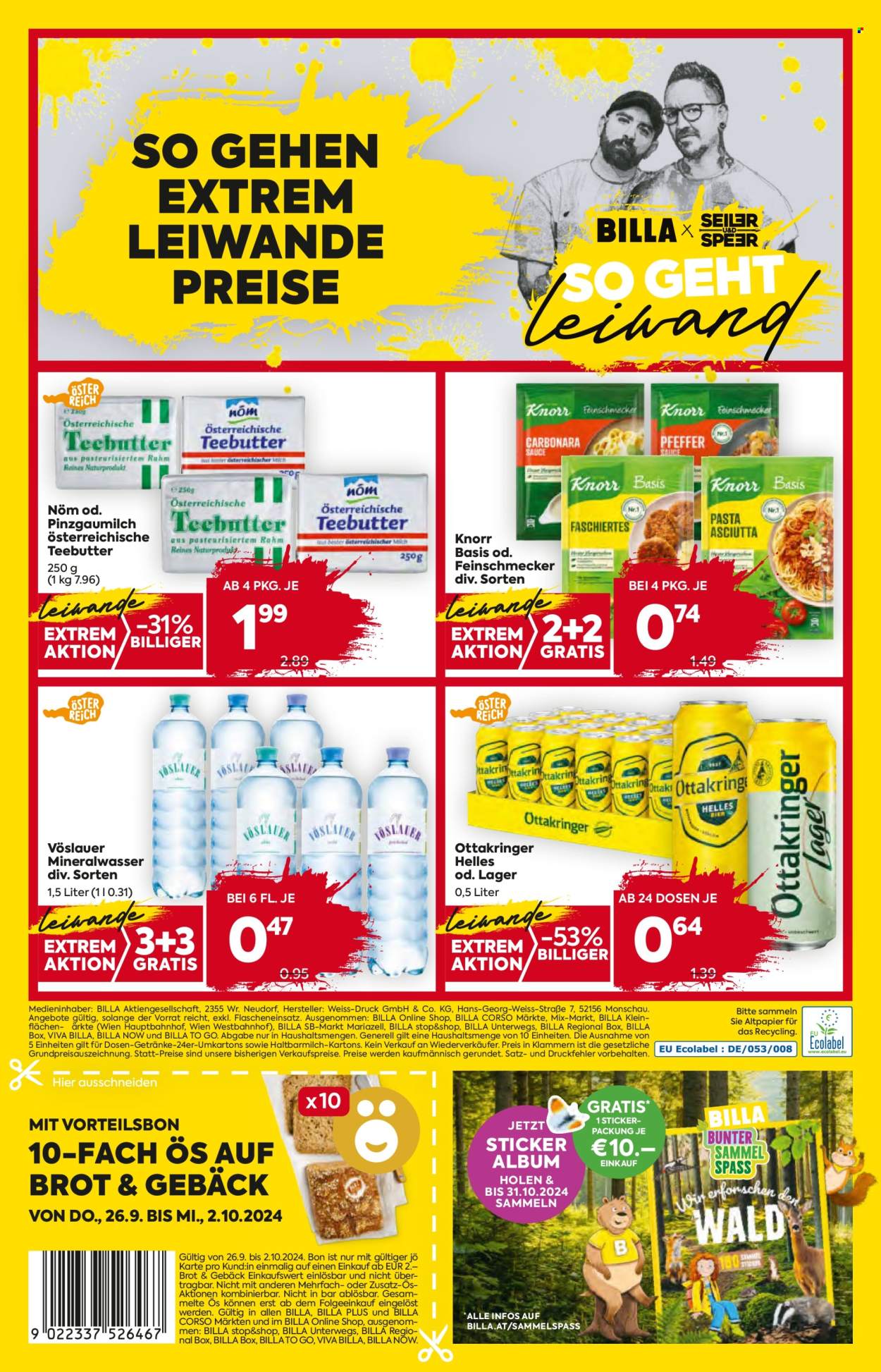Angebote Billa - 26.9.2024 - 2.10.2024. Seite 16