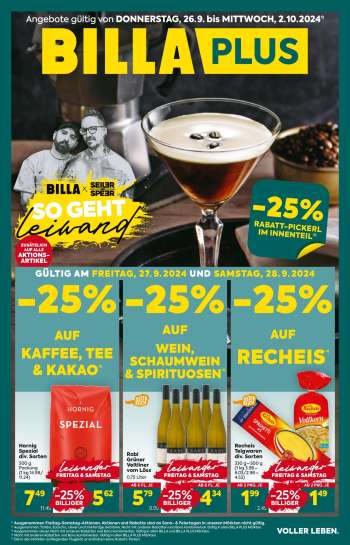 Angebote Billa Plus - 26.9.2024 - 2.10.2024.