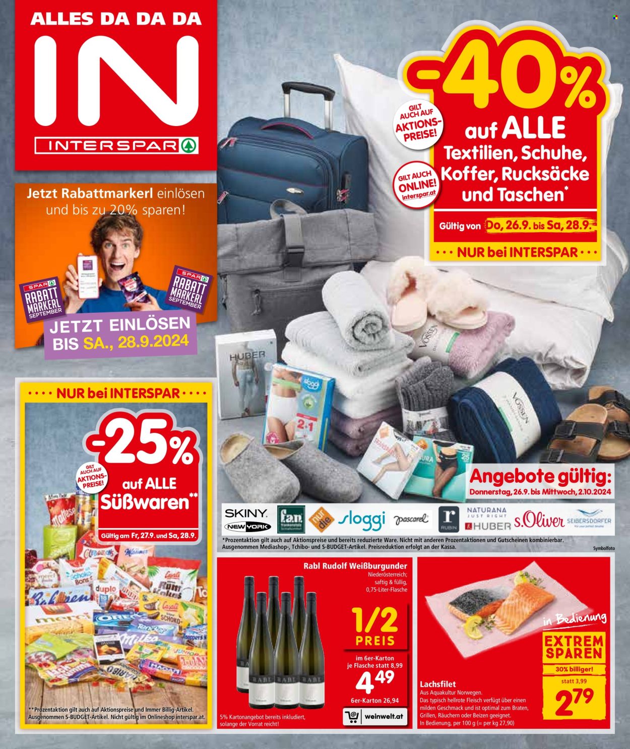 Angebote INTERSPAR - 26.9.2024 - 2.10.2024. Seite 1